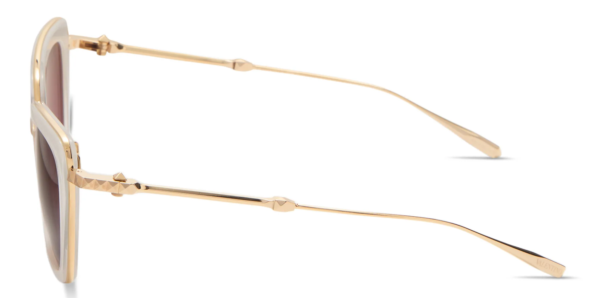 Shop VALENTINO V-Daydream II Butterfly Sunglasses in Ivory online.