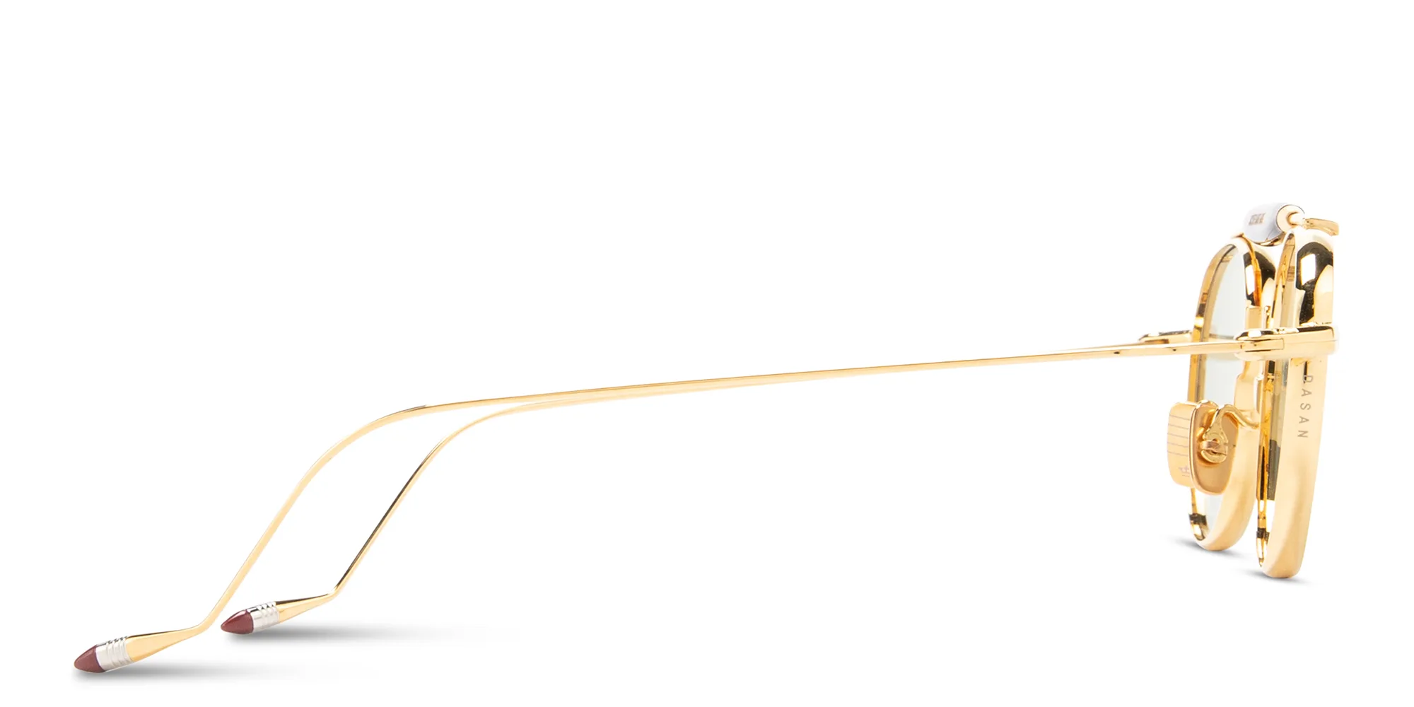 Shop JACQUES MARIE MAGE Dasan Unisex Round Sunglasses - Limited Production of 500 Pieces in Shiny Gold online.