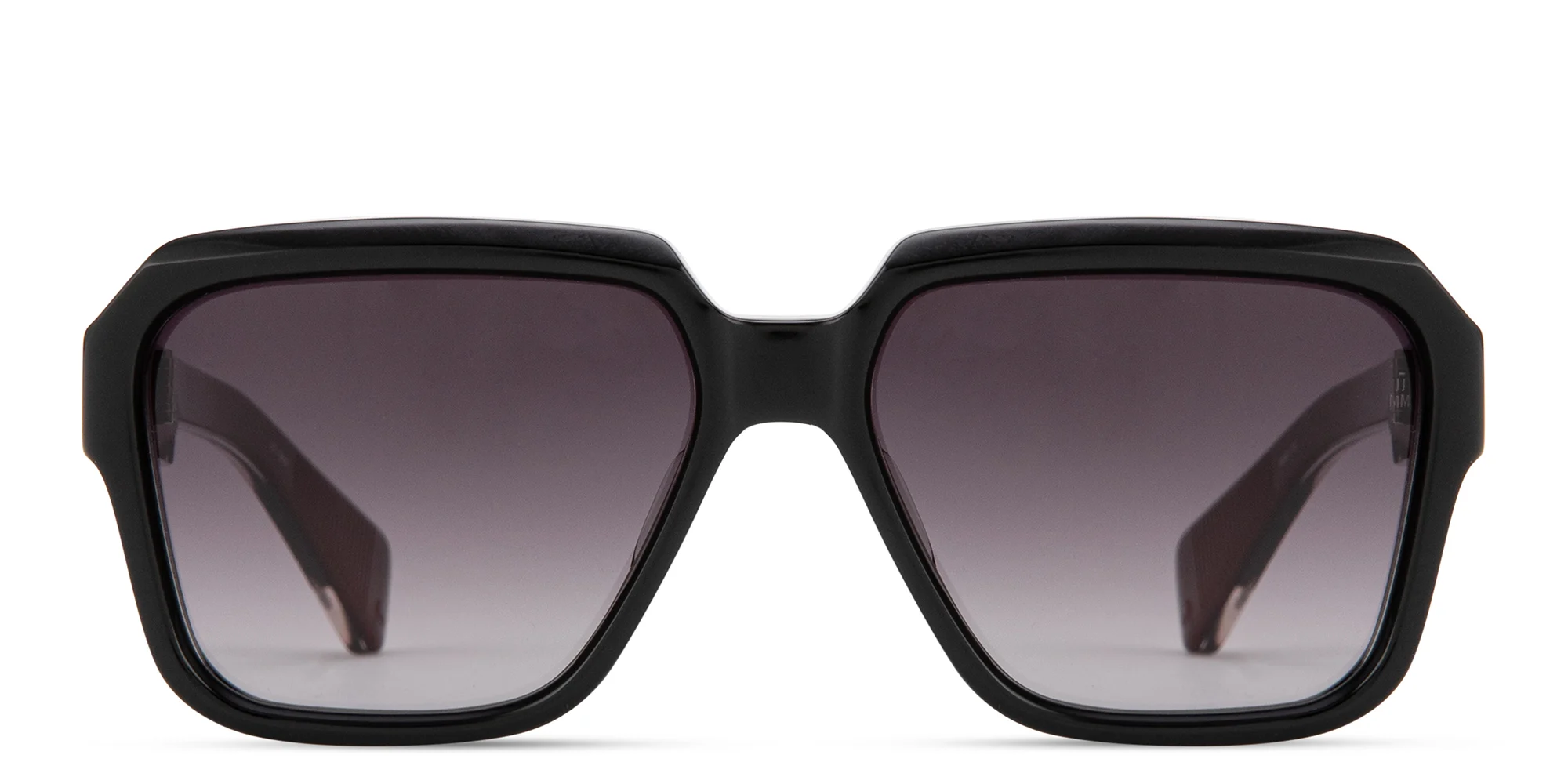 Shop JACQUES MARIE MAGE Alfred Unisex Square Sunglasses - Limited Production of 300 Pieces in Black online.