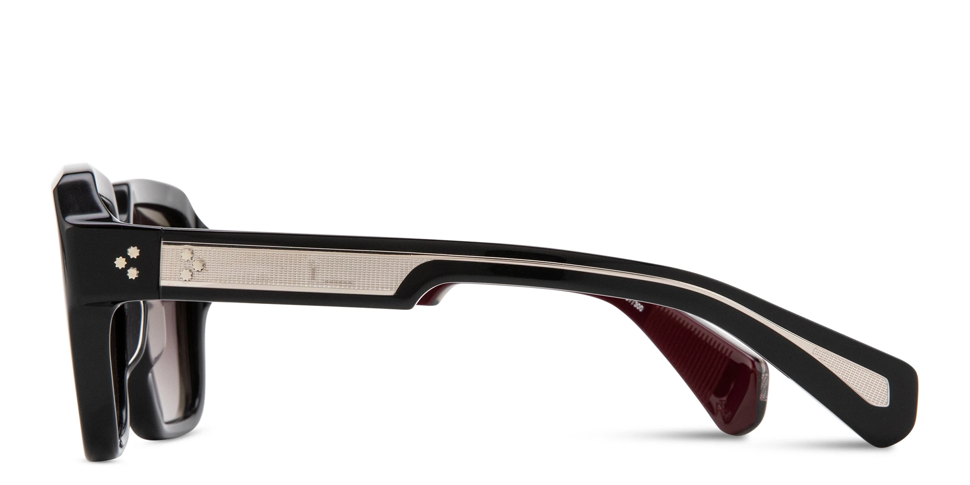 Shop JACQUES MARIE MAGE Alfred Unisex Square Sunglasses - Limited Production of 300 Pieces in Black online.