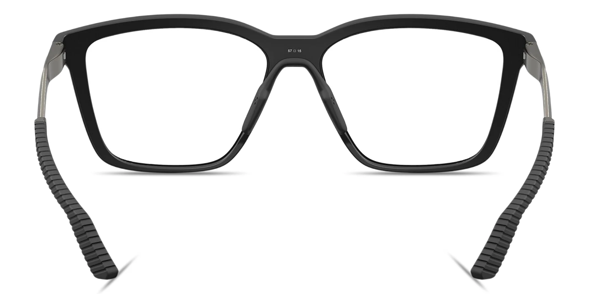 Shop Oakley Enigma Mass Unisex Square Eyeglasses in Black online.