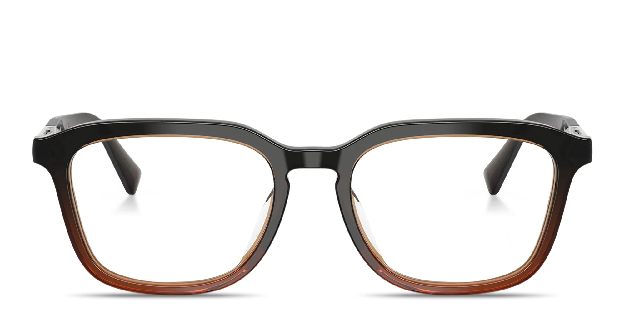 Shop BRUNELLO CUCINELLI Unisex Square Eyeglasses in Transparent Brown online.