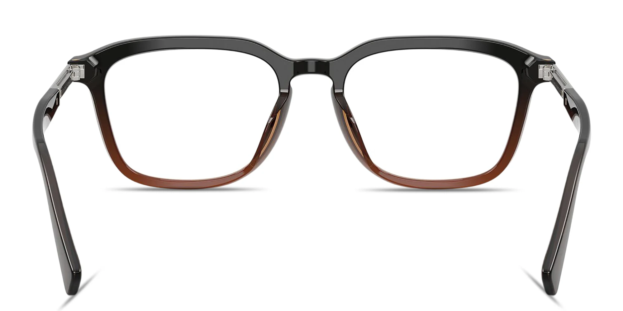 Shop BRUNELLO CUCINELLI Unisex Square Eyeglasses in Transparent Brown online.