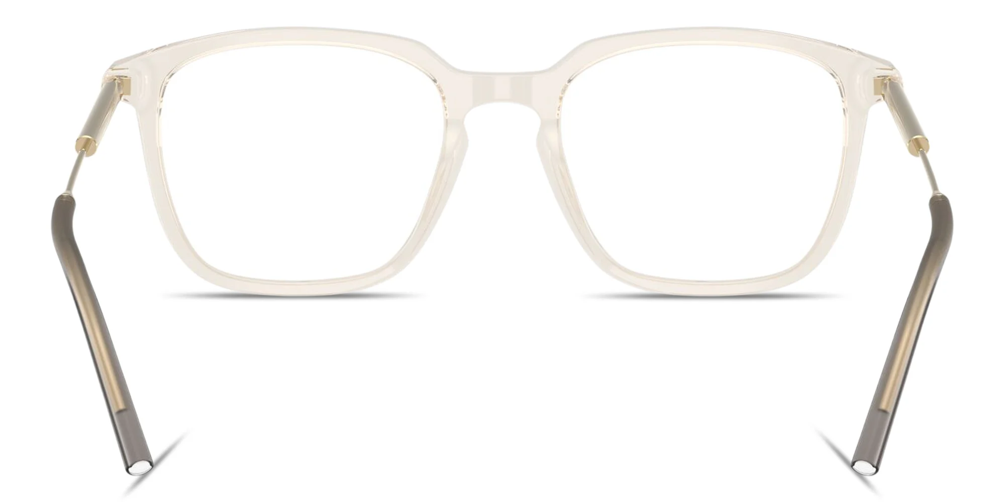 Shop Moncler Logo Signature Unisex Panthos Eyeglasses in Clear online.