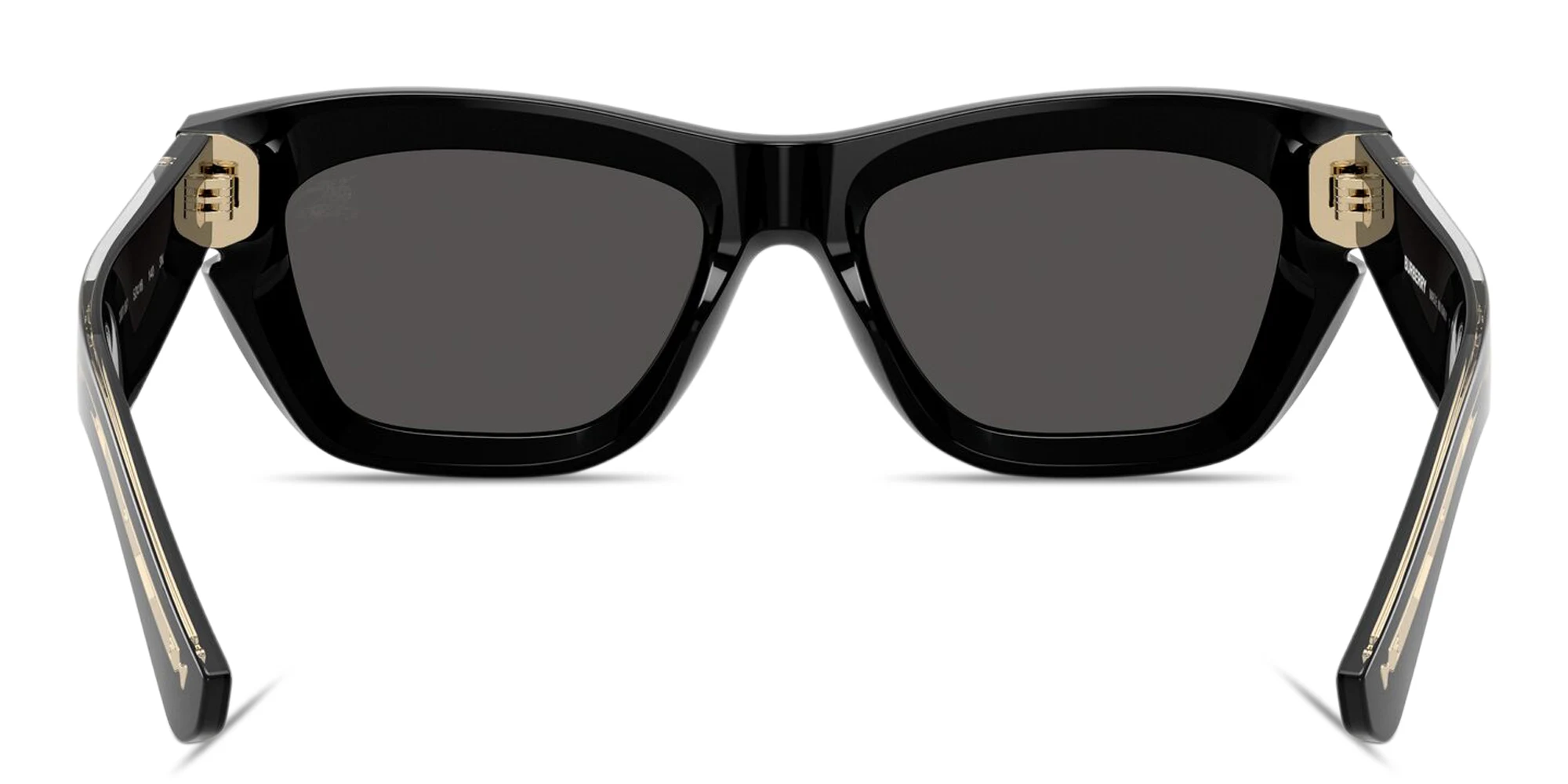 Shop BURBERRY Logo Signature Cat-Eye Sunglasses in Black online.