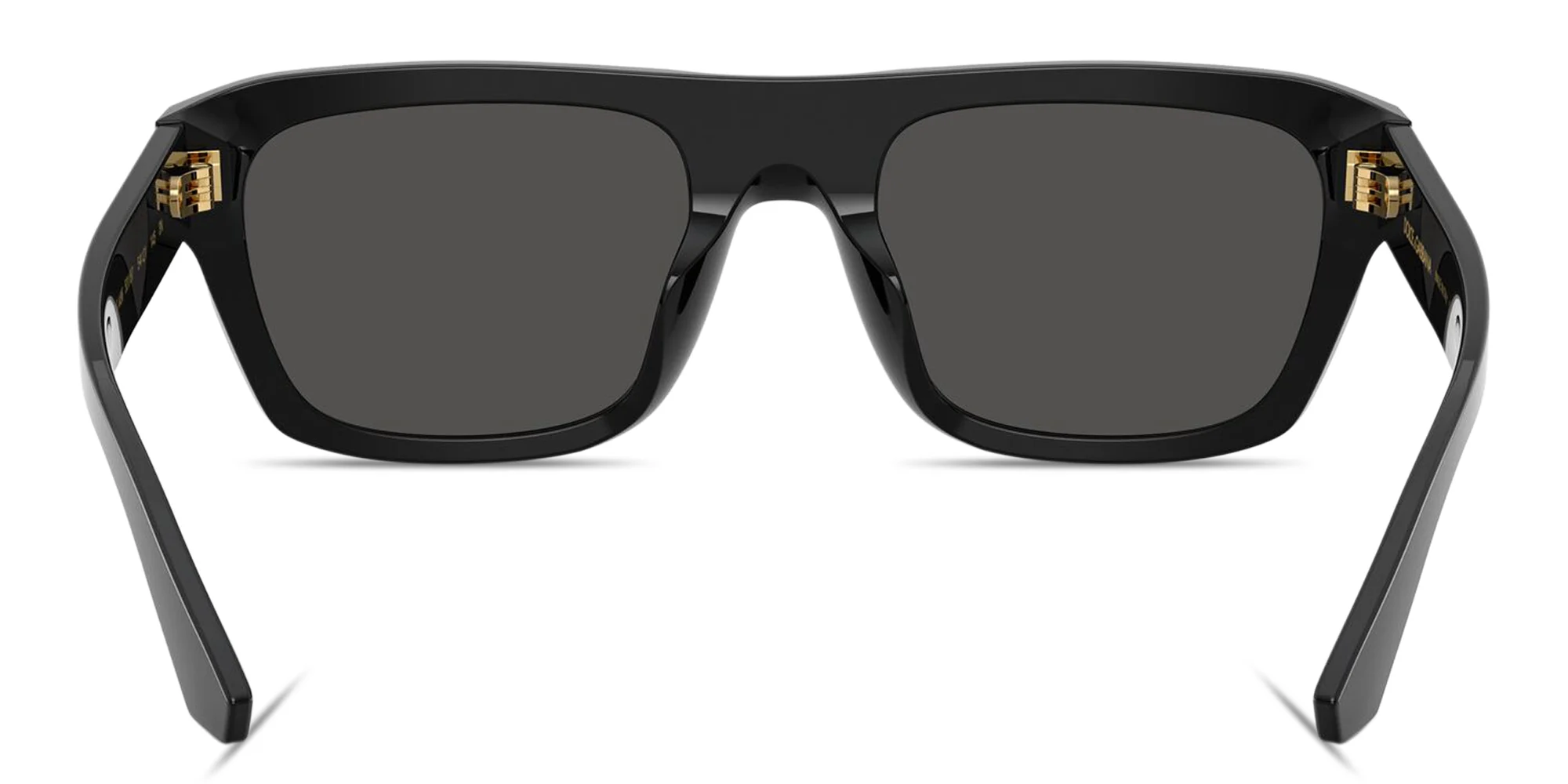Shop Dolce & Gabbana DG Motif Rectangle Sunglasses in Black online.