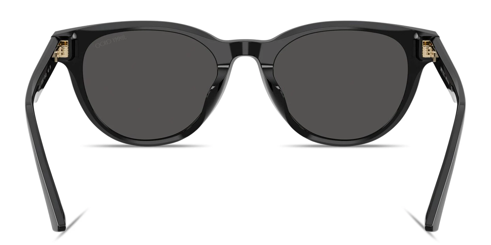 Shop JIMMY CHOO Logo Signature Panthos Sunglasses in Black online.