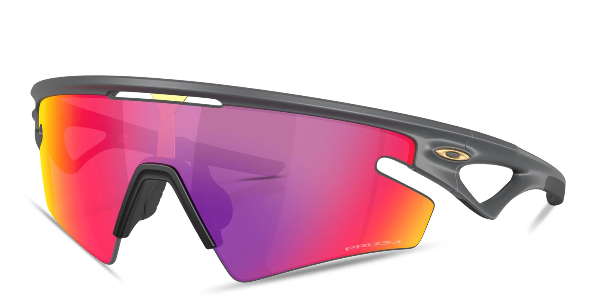 Shop Oakley Sphaera™ Slash Unisex Half-Rim Rectangle Sunglasses in Black online.