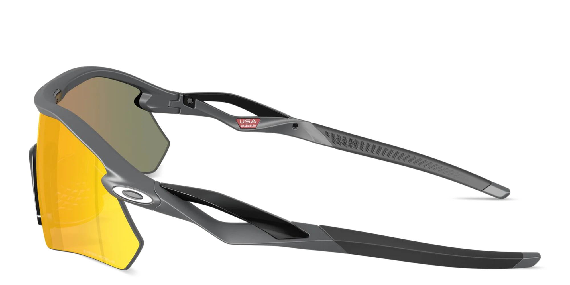 Shop Oakley Radar® Plate Unisex Half-Rim Rectangle Sunglasses in Black online.