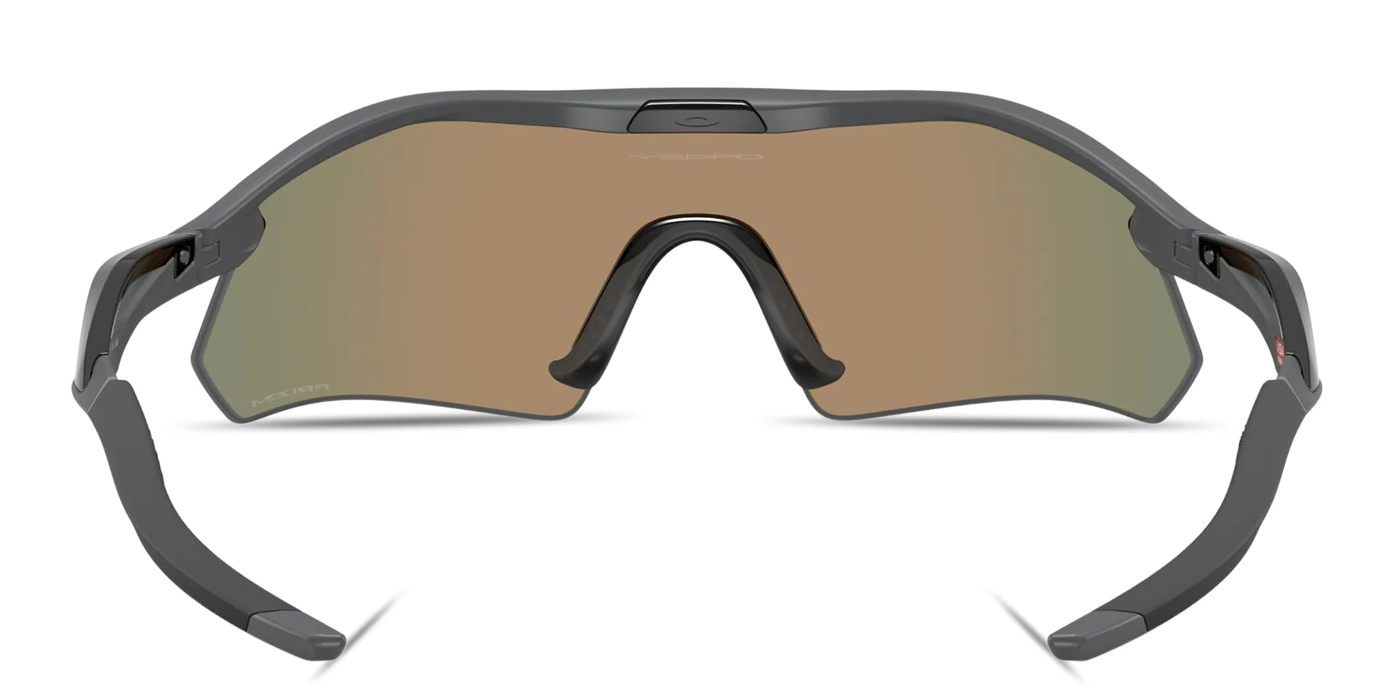 Shop Oakley Radar® Plate Unisex Half-Rim Rectangle Sunglasses in Black online.