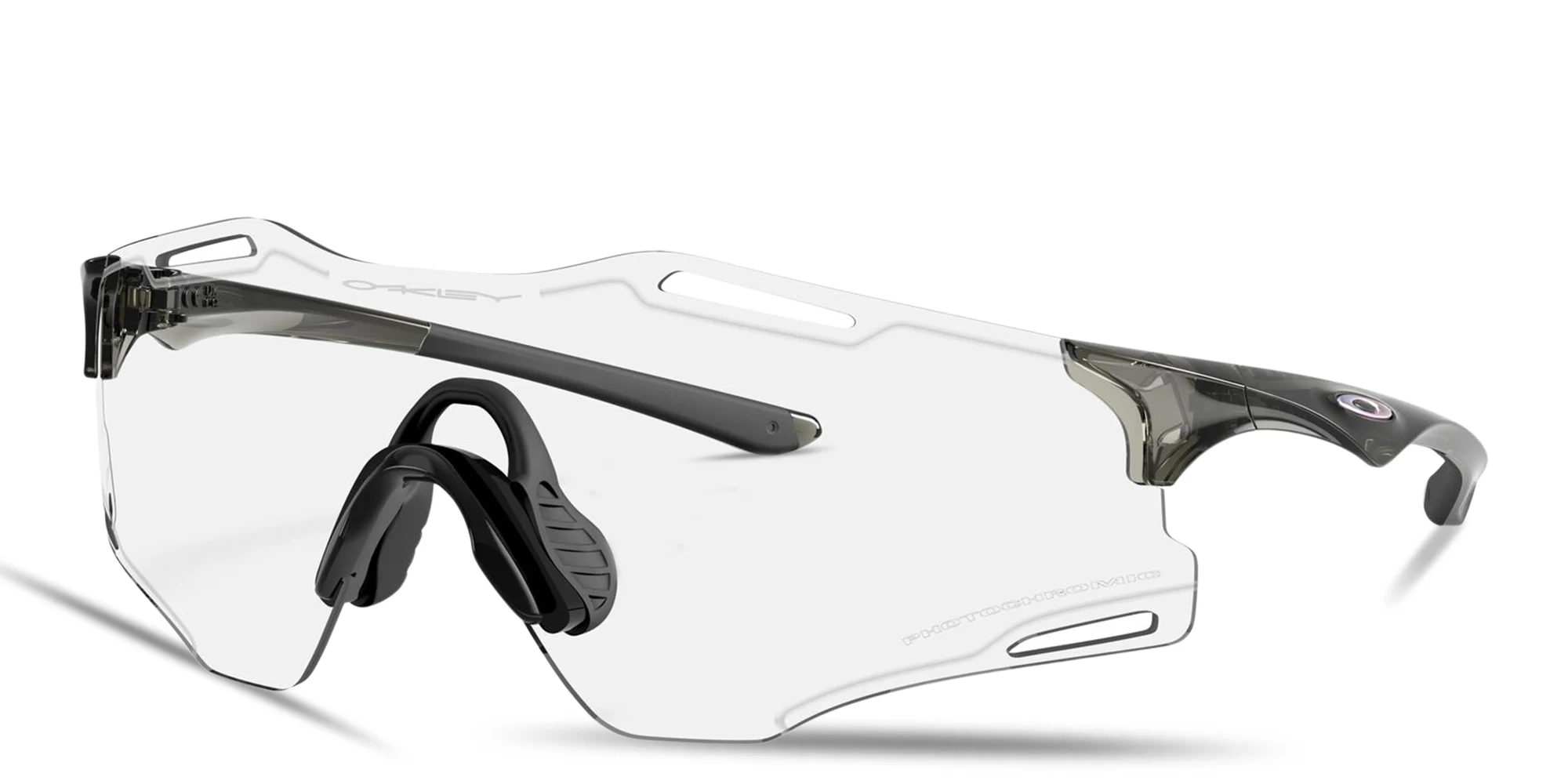 Shop Oakley Cybr Zero Unisex Rimless Rectangle Sunglasses in Grey online.