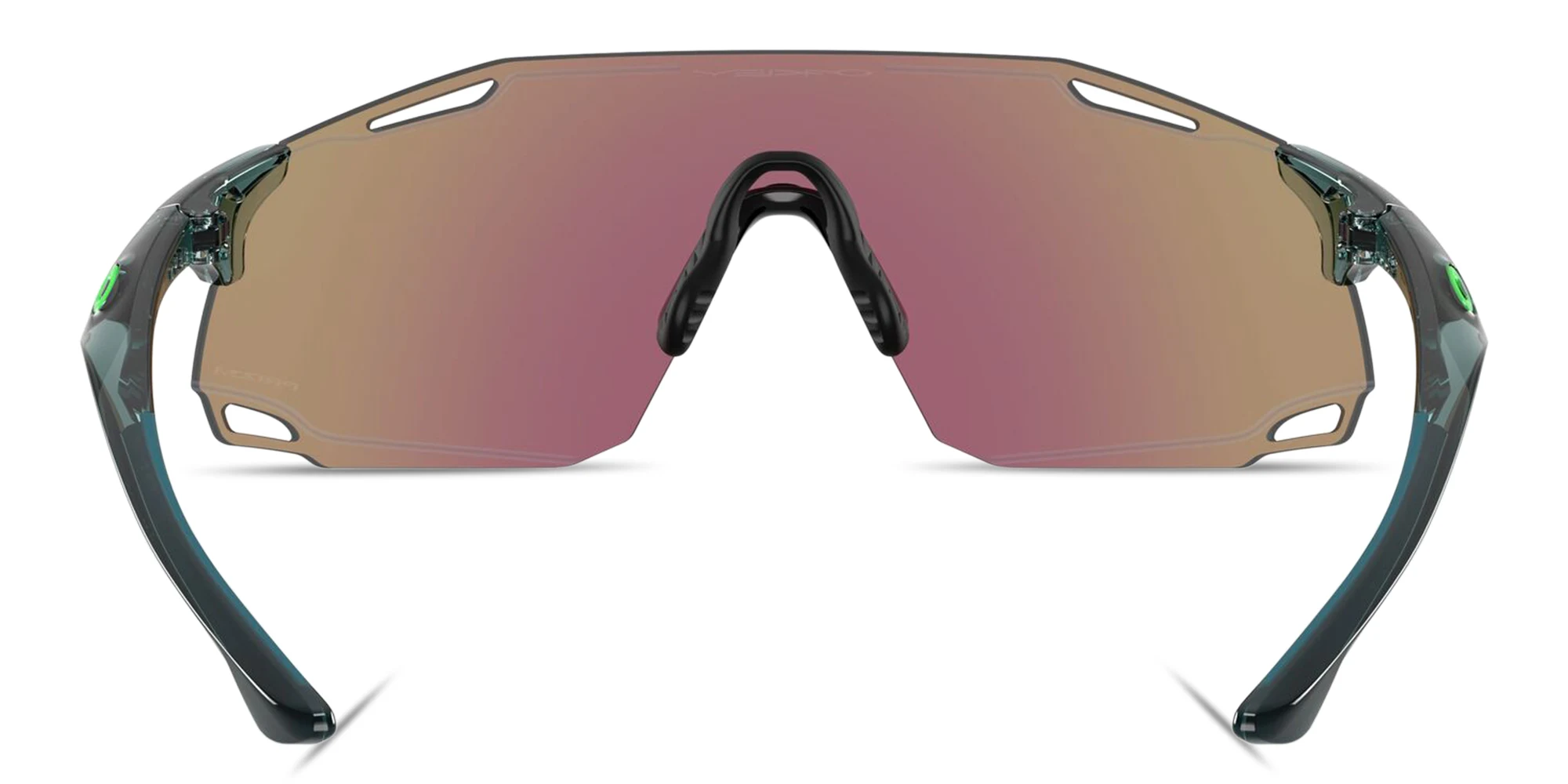 Shop Oakley Cybr Dyno Unisex Rimless Rectangle Sunglasses in Black online.