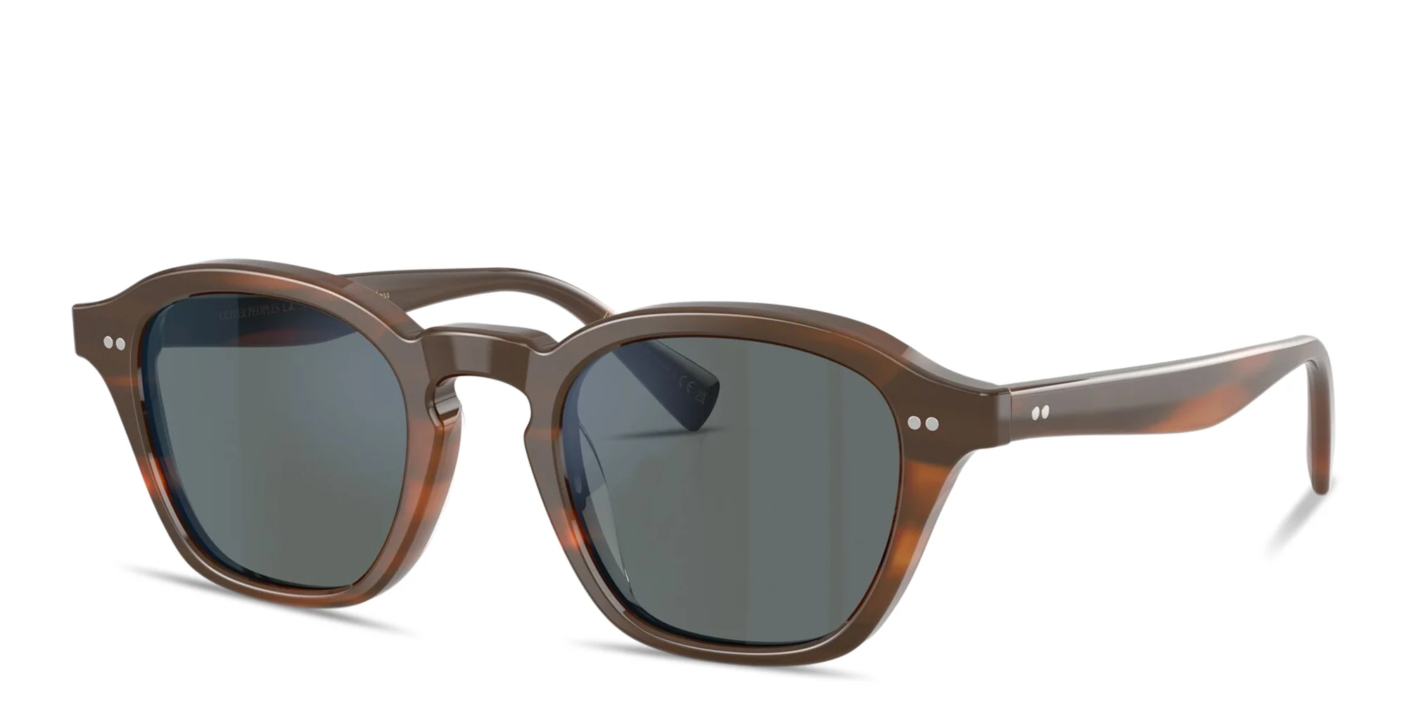 Shop OLIVER PEOPLES Eyles Unisex Square Sunglasses in Sycamore online.