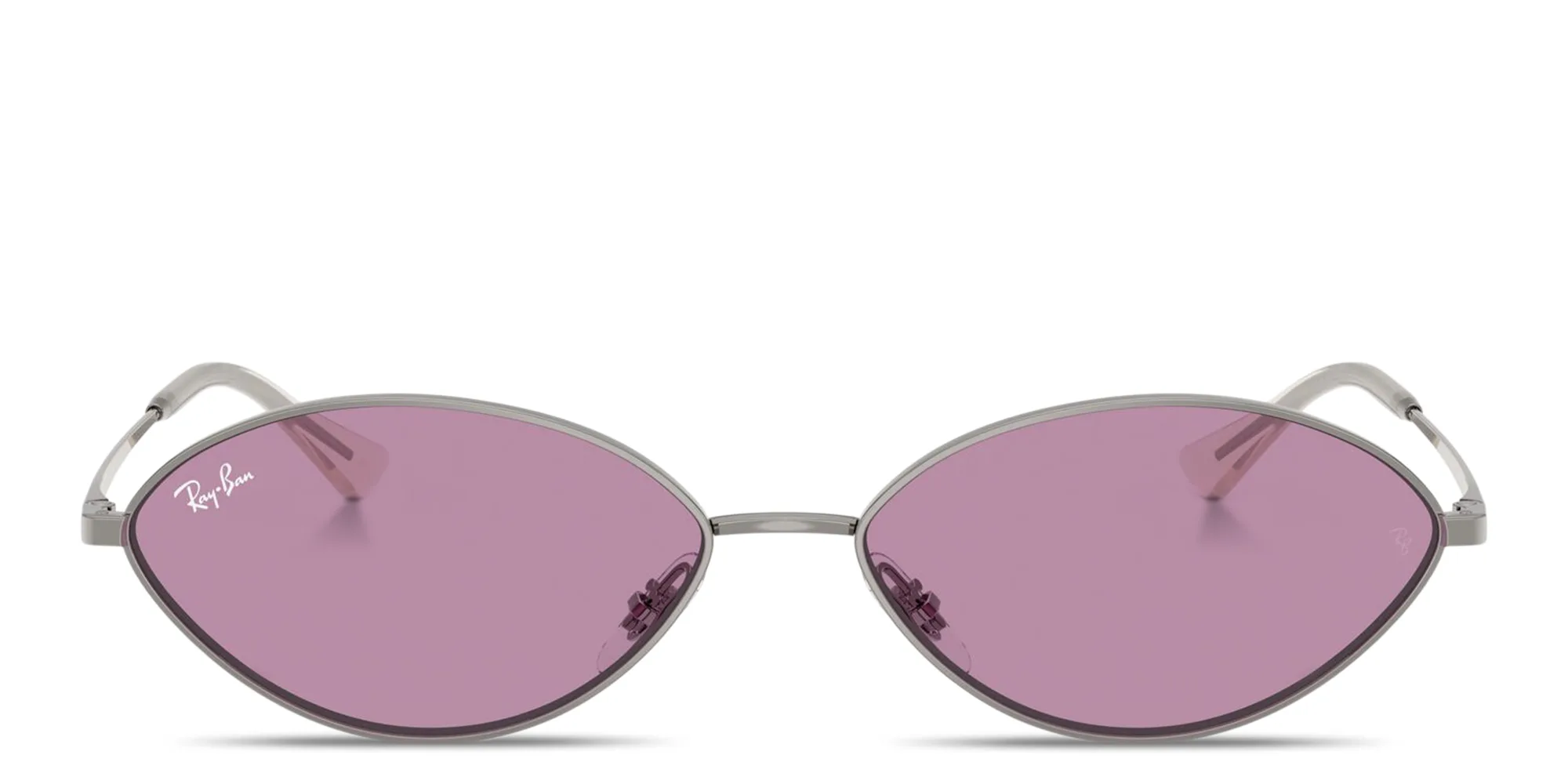 Shop Ray-Ban Kai Unisex Oval Sunglasses in Gunmetal online.