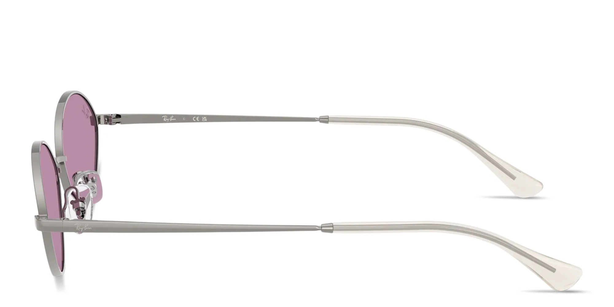 Shop Ray-Ban Kai Unisex Oval Sunglasses in Gunmetal online.