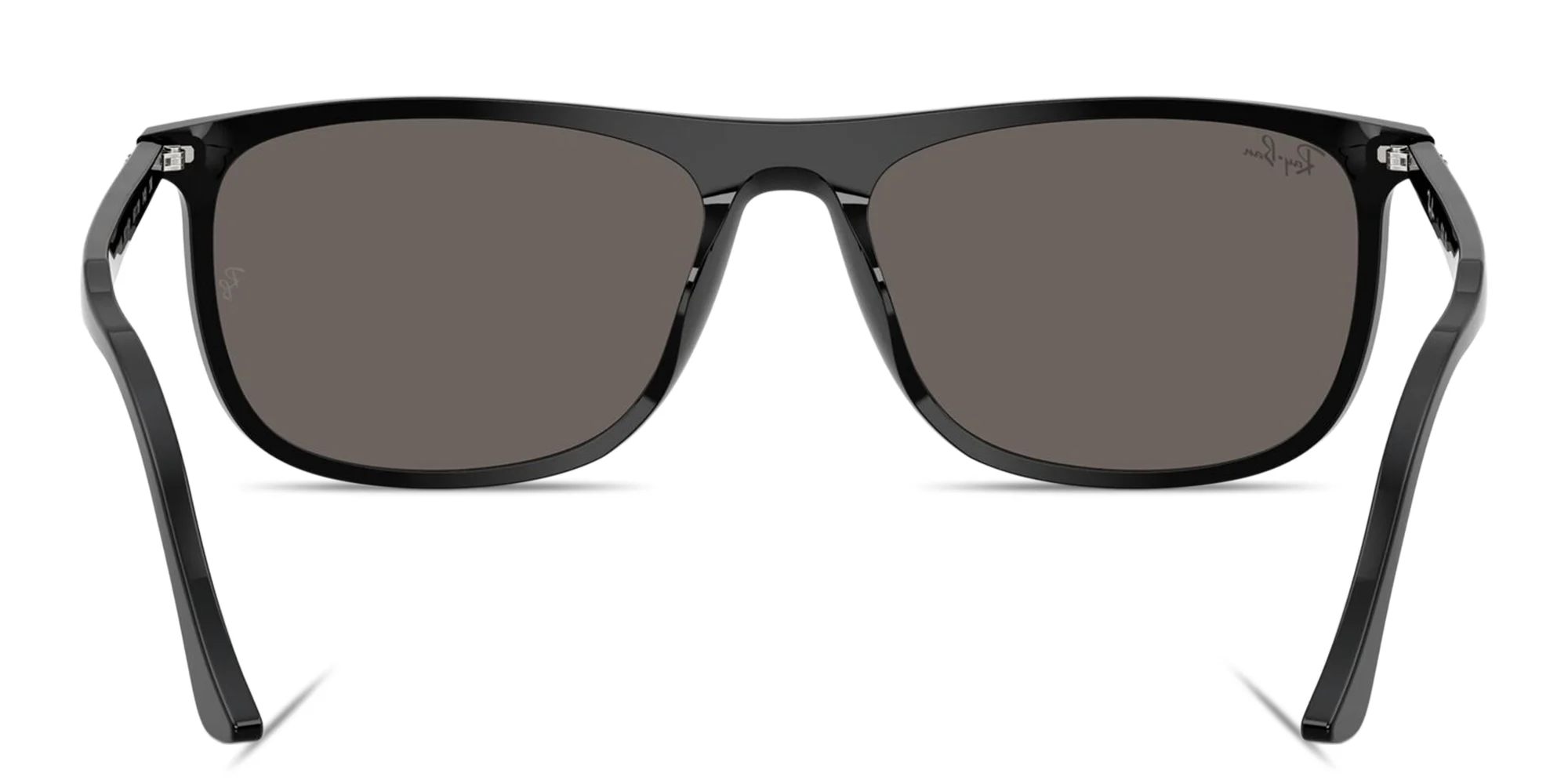 Shop Ray-Ban Logo Signature Unisex Rectangle Sunglasses in Black online.