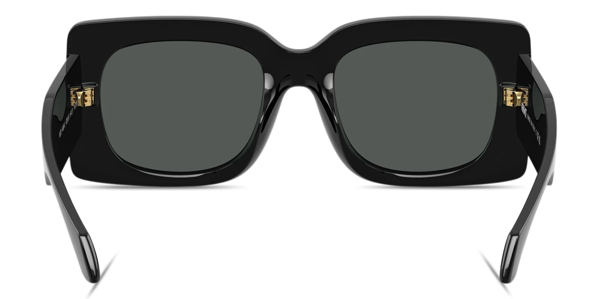 Shop VERSACE Logo Signature Oversized Square Sunglasses in Black online.