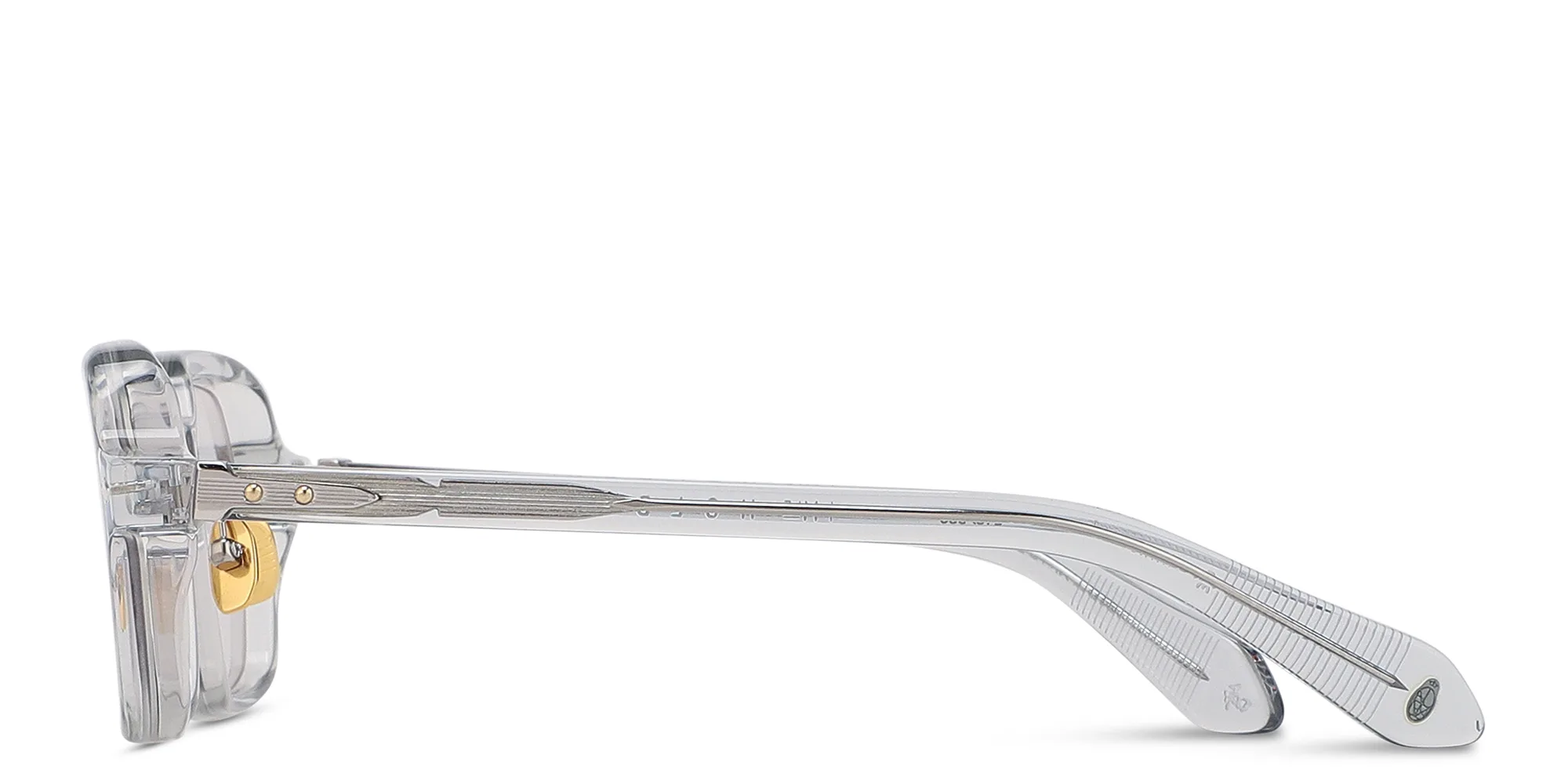 Shop JACQUES MARIE MAGE Holden Unisex Square Eyeglasses in Clear online.