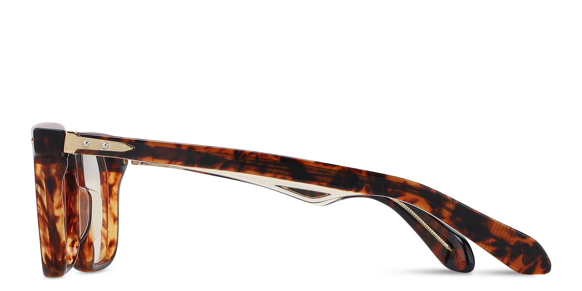 Shop JACQUES MARIE MAGE Mantua Unisex Rectangle Eyeglasses in Havana online.