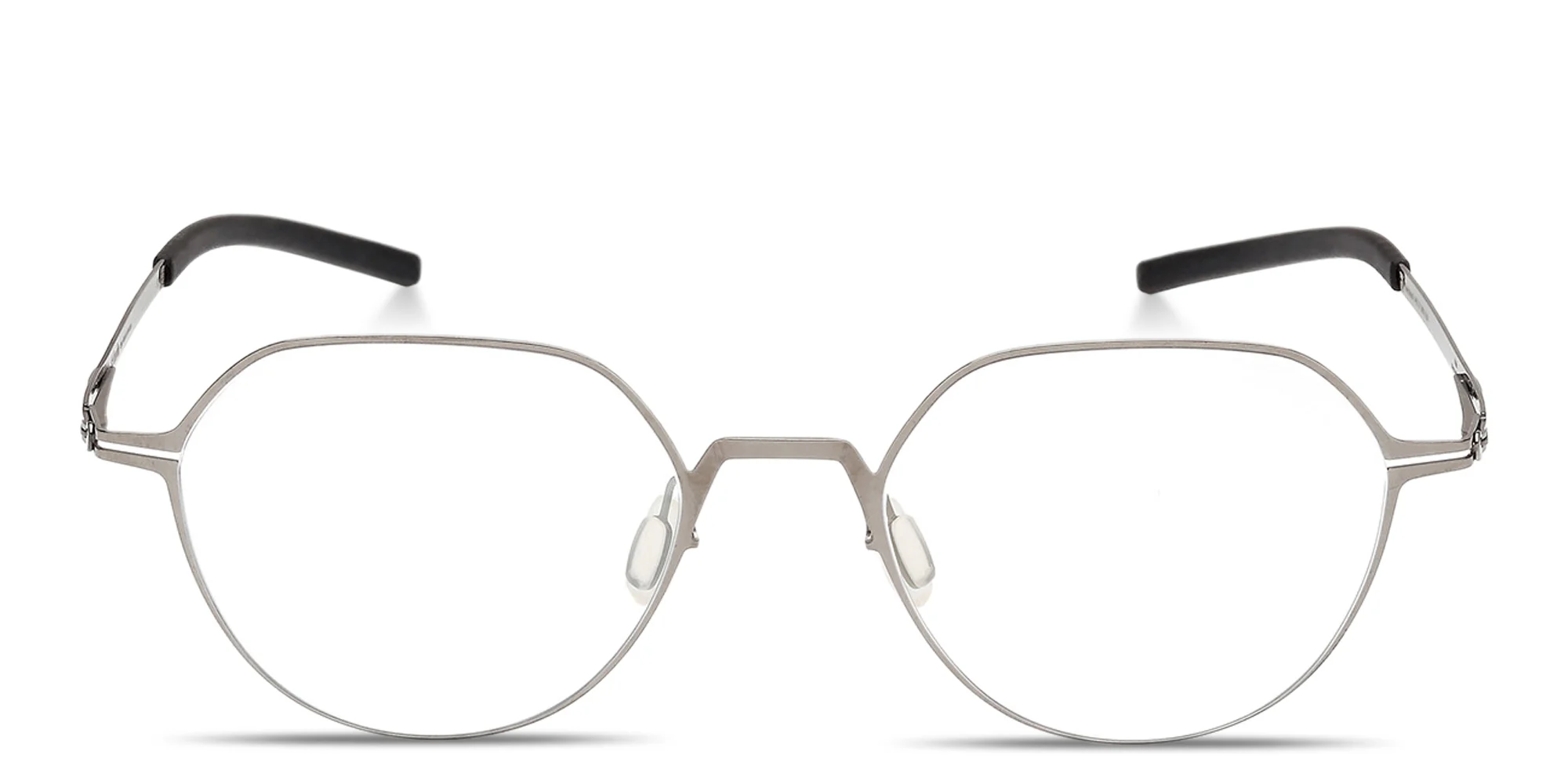Shop ic! berlin Nori Unisex Panthos Eyeglasses in Shiny Graphite online.