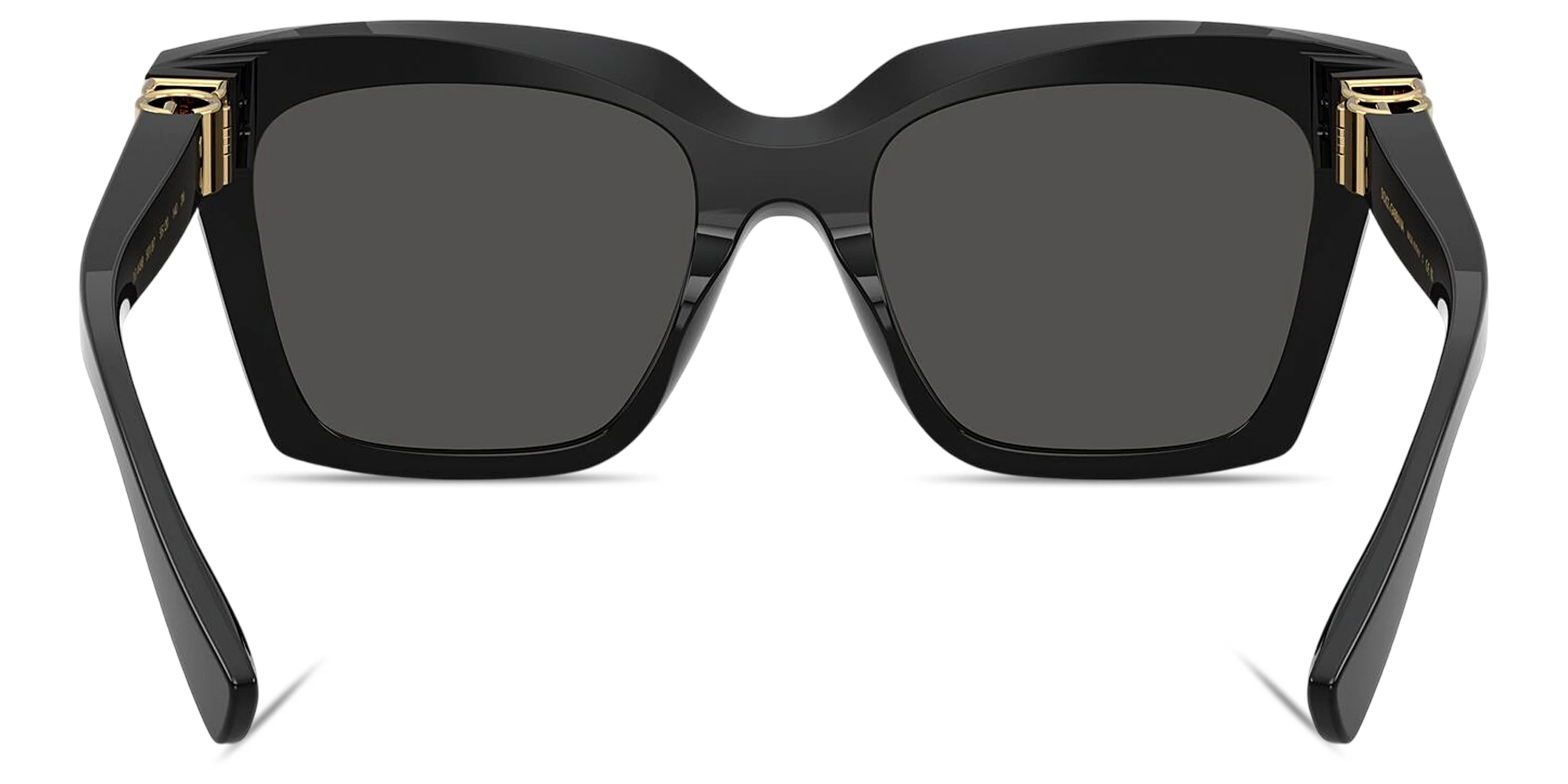 Shop Dolce & Gabbana Logo Signature Square Sunglasses in Black online.