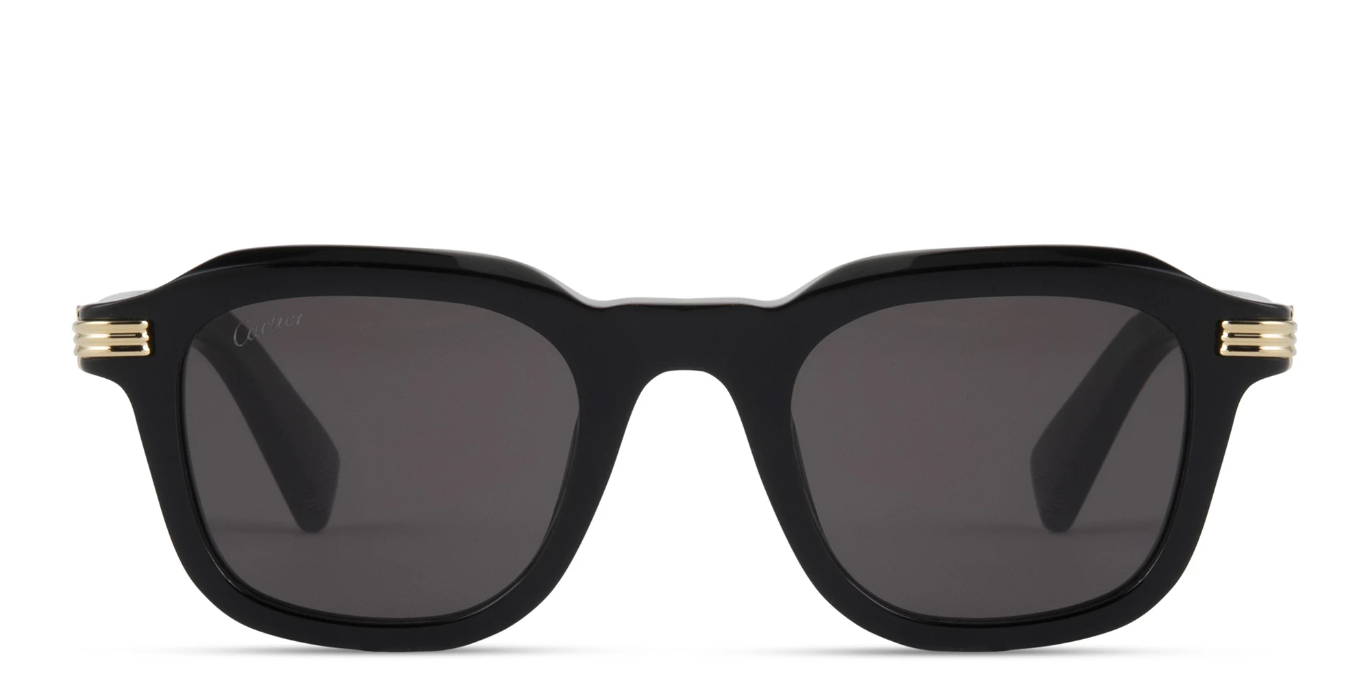 Shop Cartier Première de Cartier Square Sunglasses in Black online.