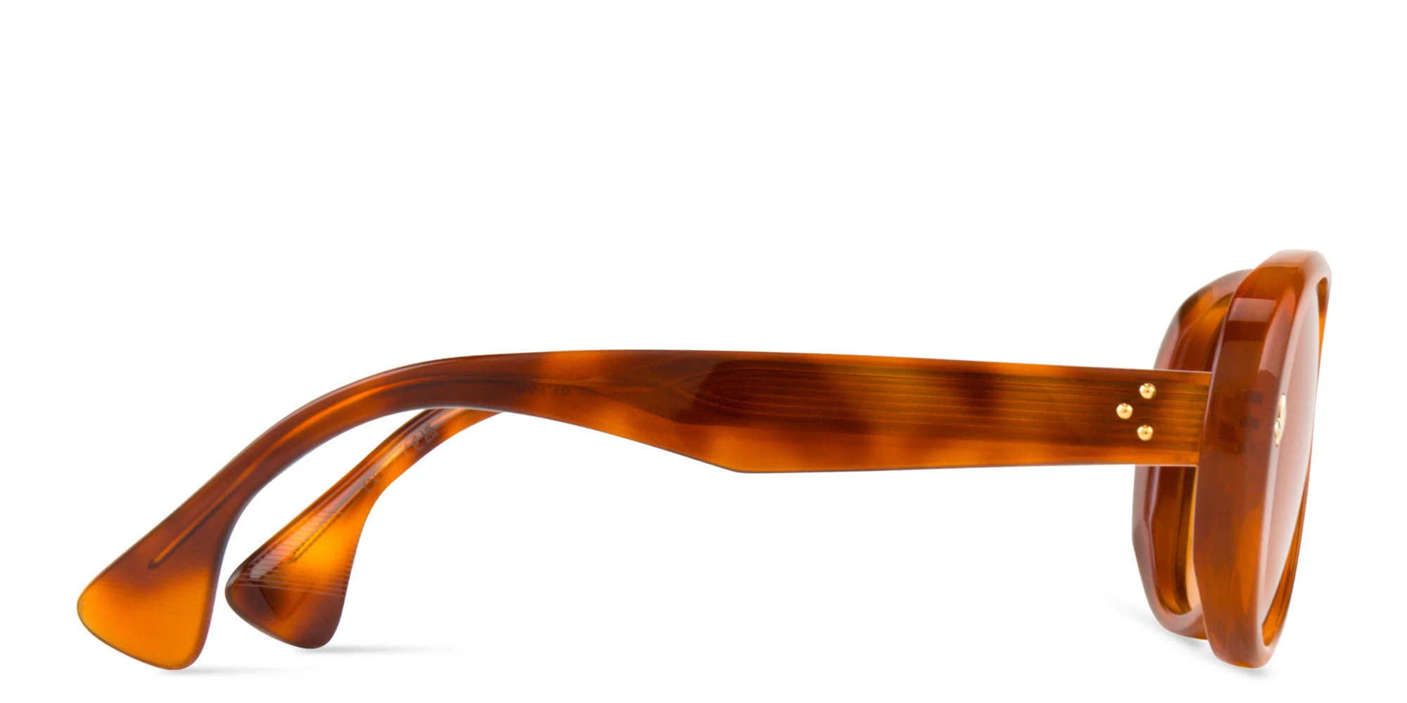 Shop SESTINI Sedici Unisex Aviator Sunglasses in Shiny Honey Tortoise online.