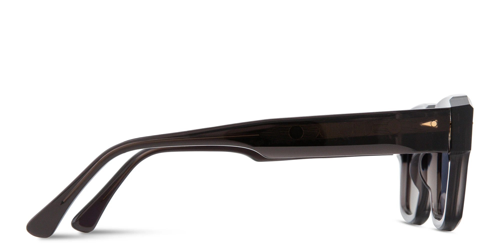 Shop AHLEM Rivoli Rectangle Sunglasses in Dark Light online.