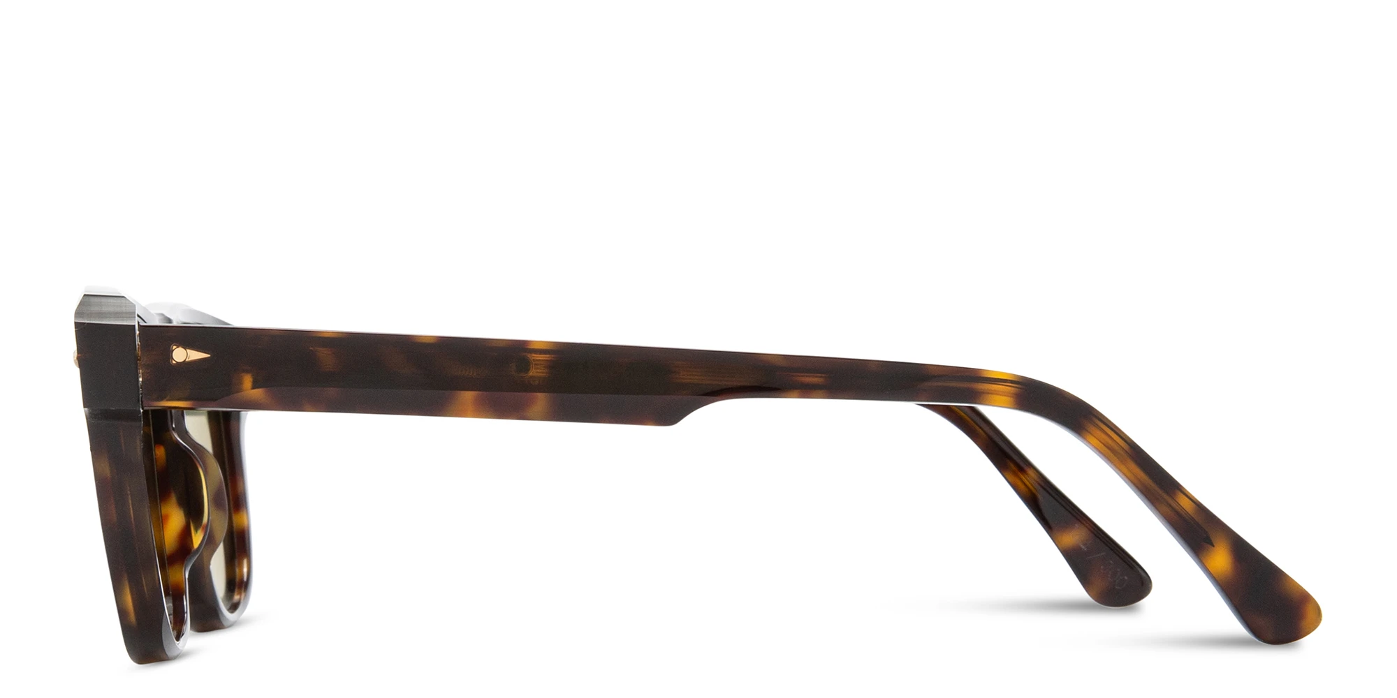 Shop AHLEM Limited Edition États-Unis Aviator Sunglasses in Dark Tortoise online.