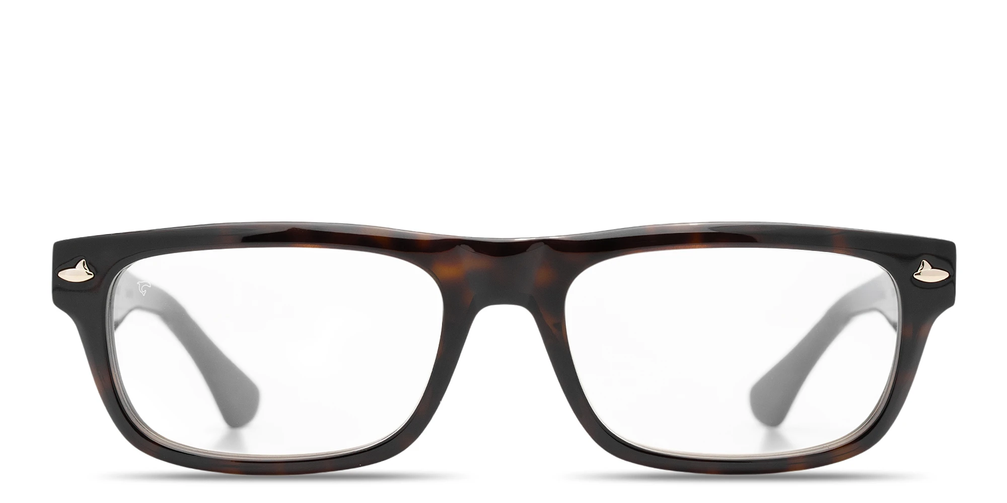 Shop SESTINI Quindici Unisex Wide Rectangle Eyeglasses with Blue Light Filter in Dark Tortoise online.