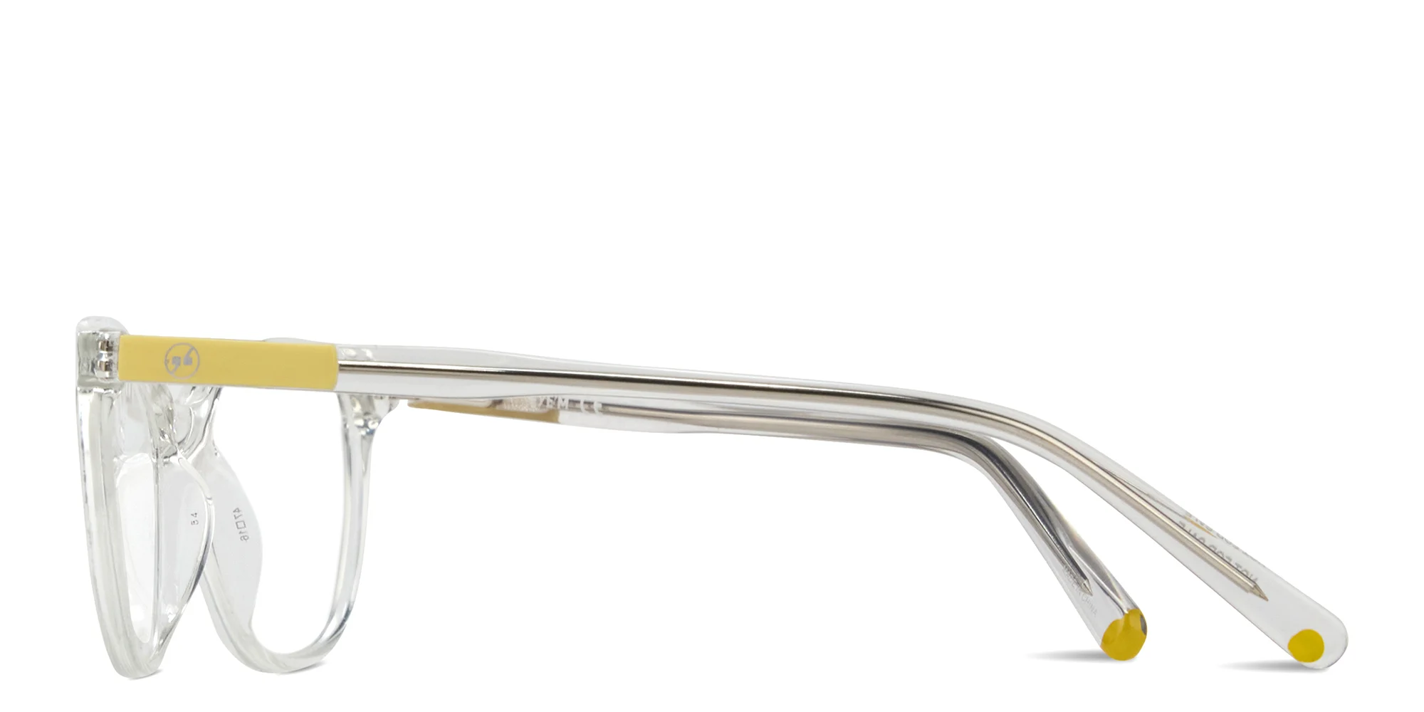 Shop EYE'M Logo Kids Cat-Eye Eyeglasses in Clear online.