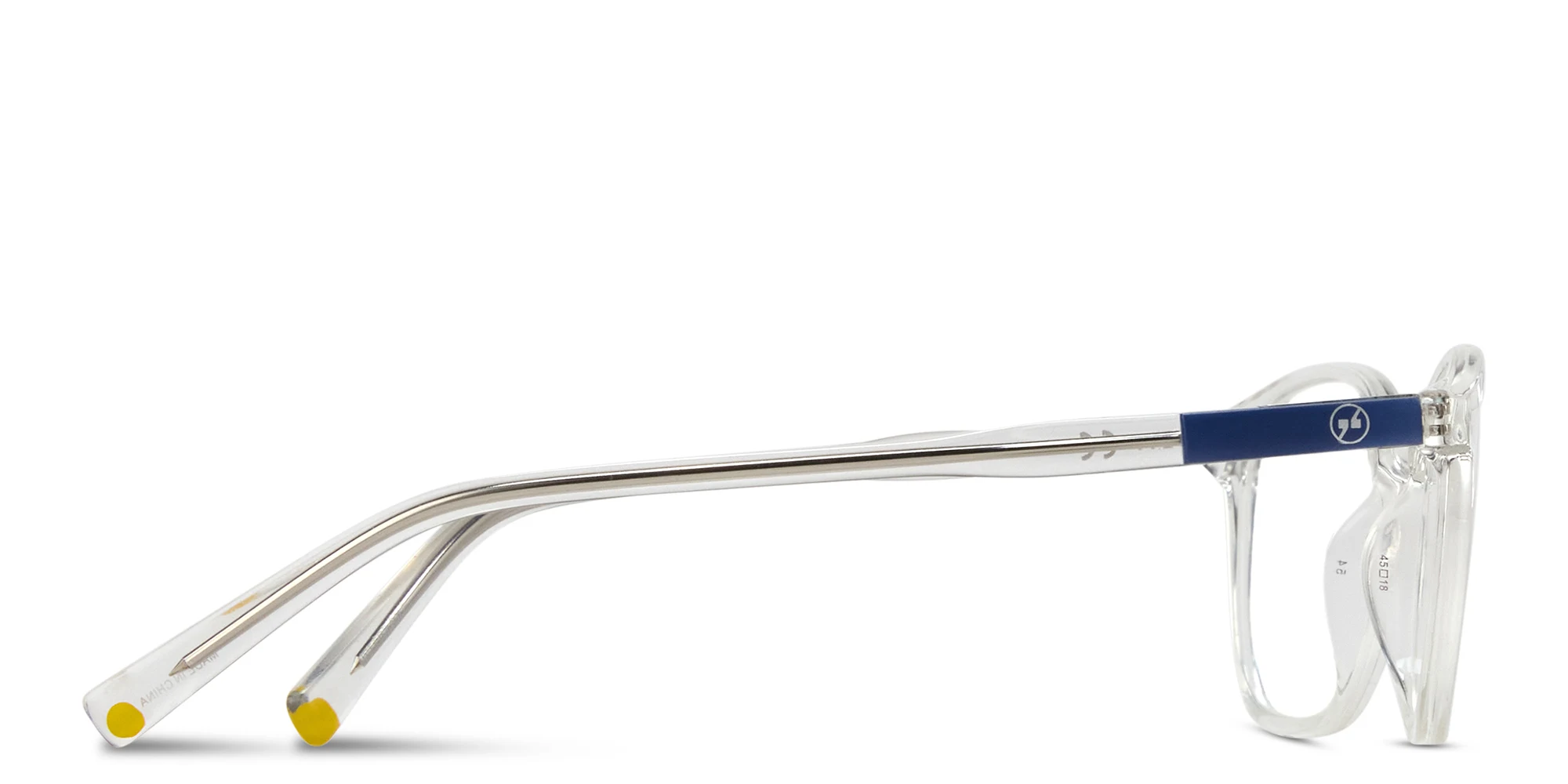 Shop EYE'M Logo Kids Round Eyeglasses in Clear online.