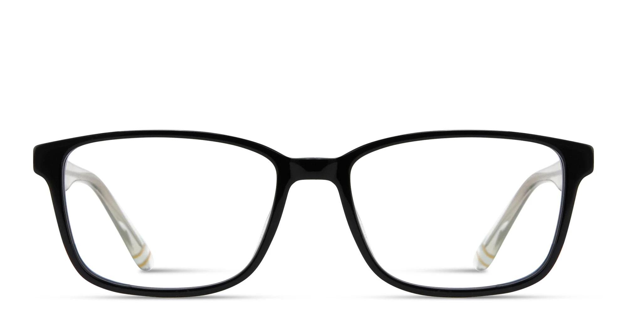 Shop EYE'M Logo Kids Rectangle Eyeglasses in Black online.