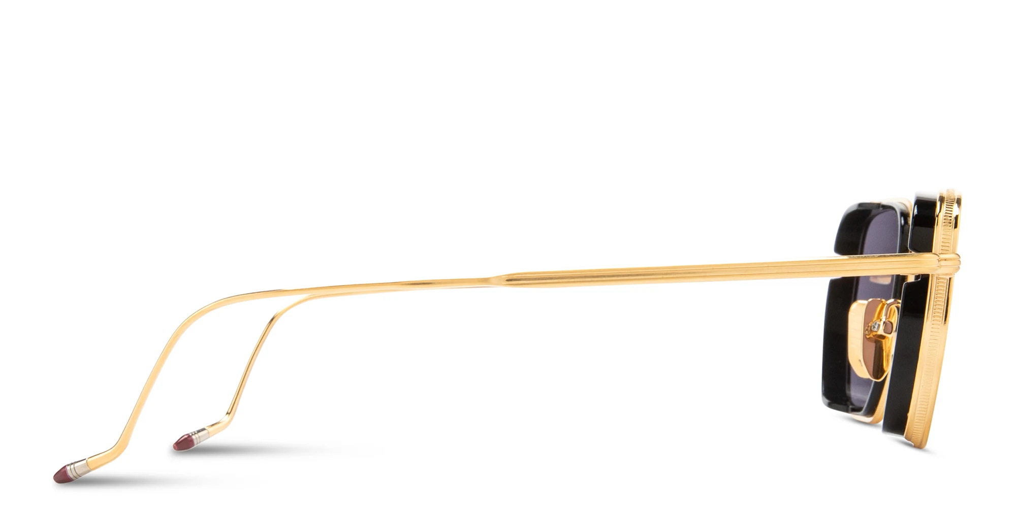 Shop JACQUES MARIE MAGE Atkins Unisex Square Sunglasses - Limited Production of 500 Pieces in Gold online.