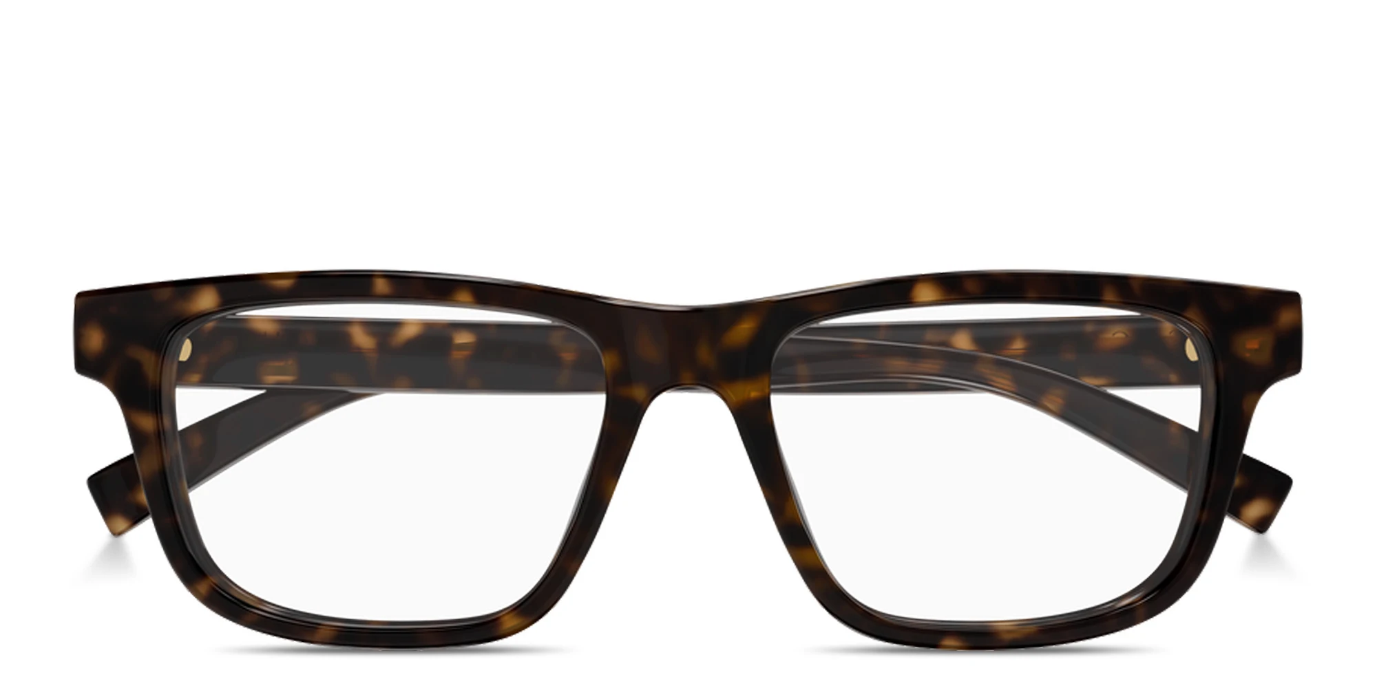 Shop GUCCI Web Rectangle Eyeglasses in Havana online.