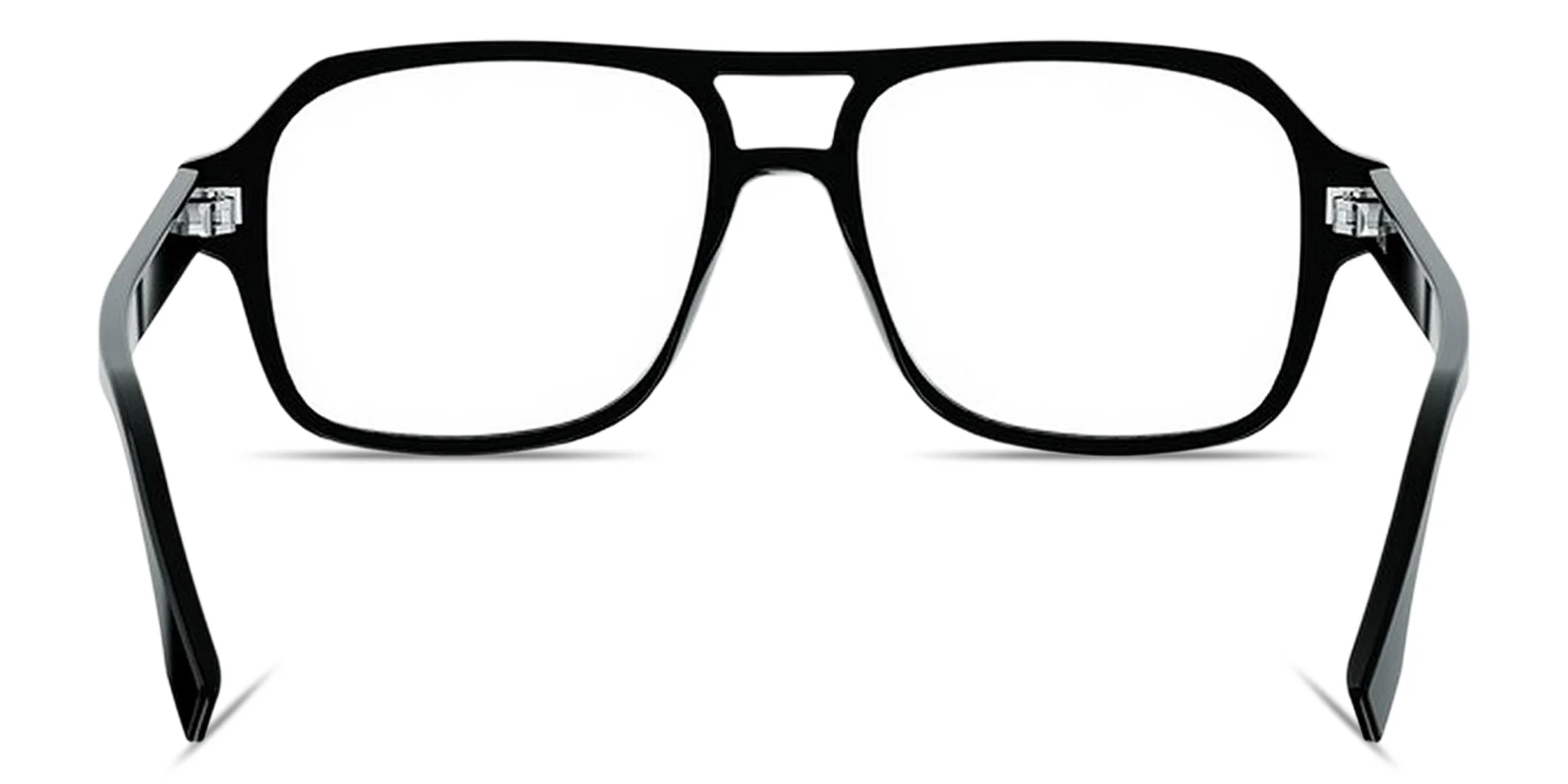 Shop FENDI FF Squared Square Eyeglasses in Black online.