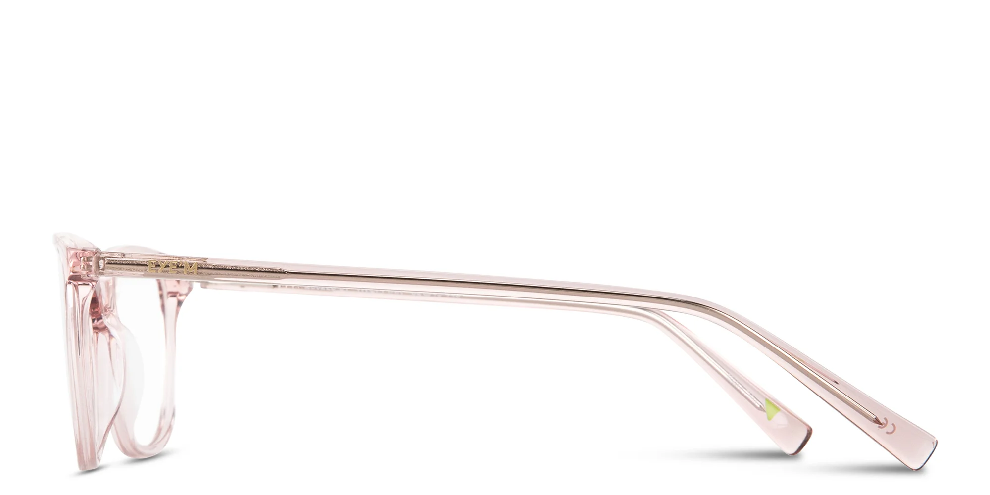 Shop EYE'M Logo Signature Cat-Eye Eyeglasses in Transparent Pink online.