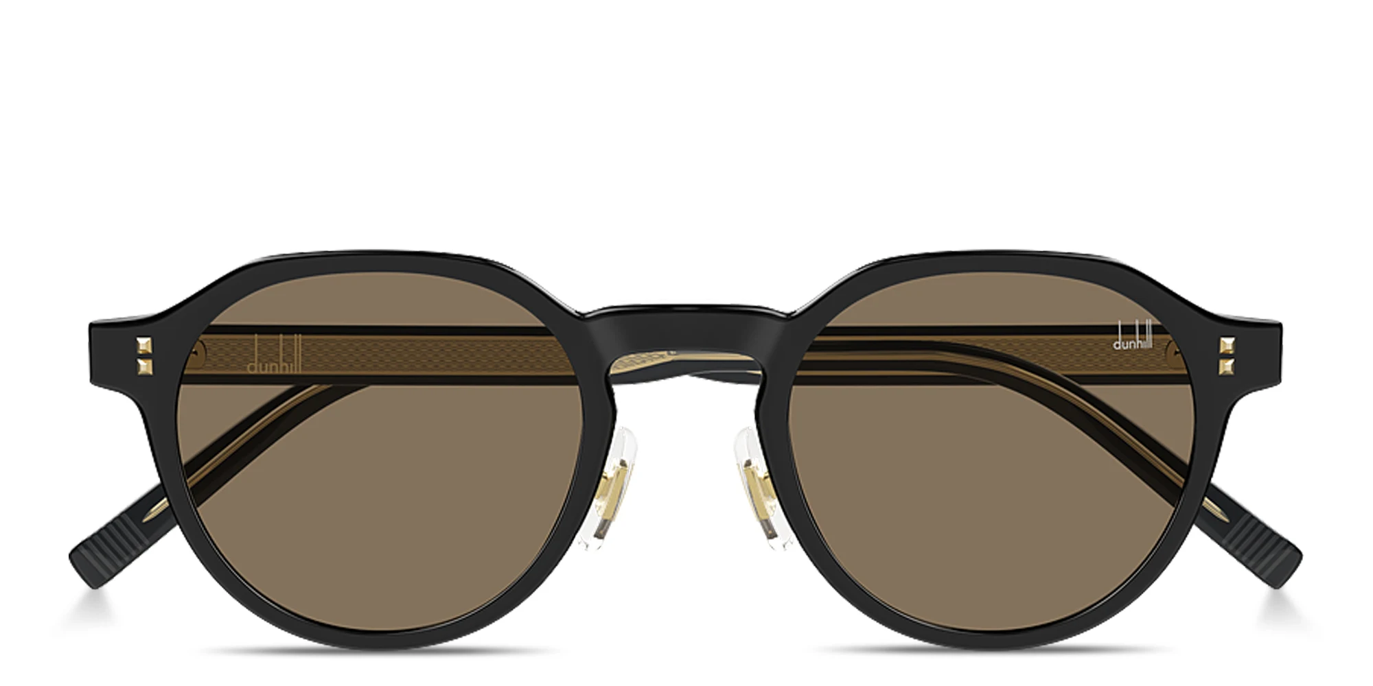 Shop Dunhill Studs Panthos Sunglasses in Black online.
