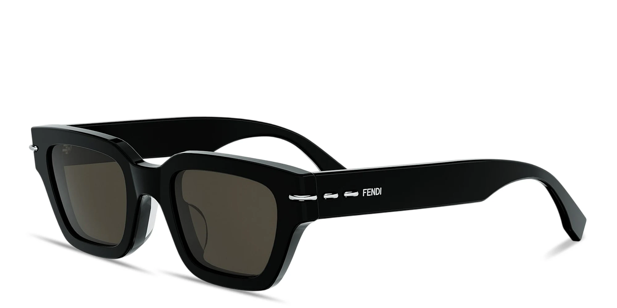تسوق نظارات شمسية سيليريا بإطار مستطيل فيندي بلون أسود أونلاين.