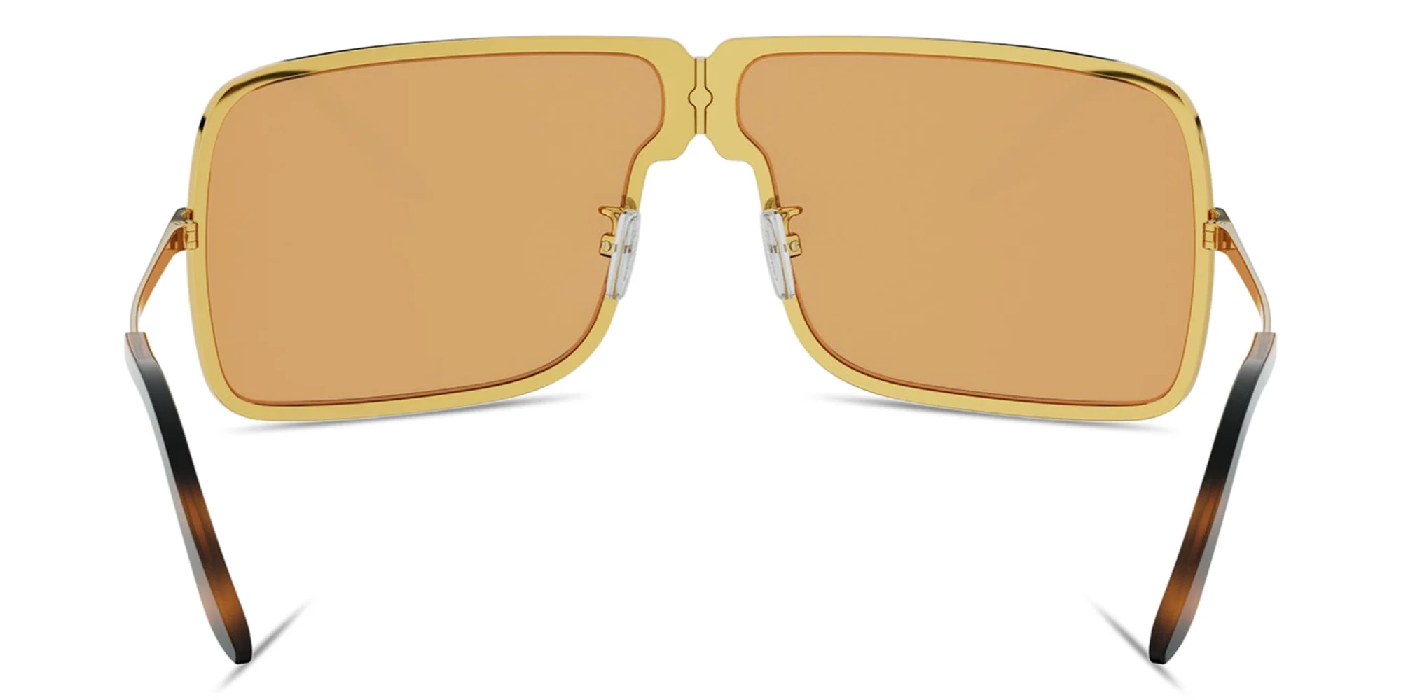 Shop FENDI Fendiness Unisex Wide Rectangle Sunglasses in Endura Gold online.
