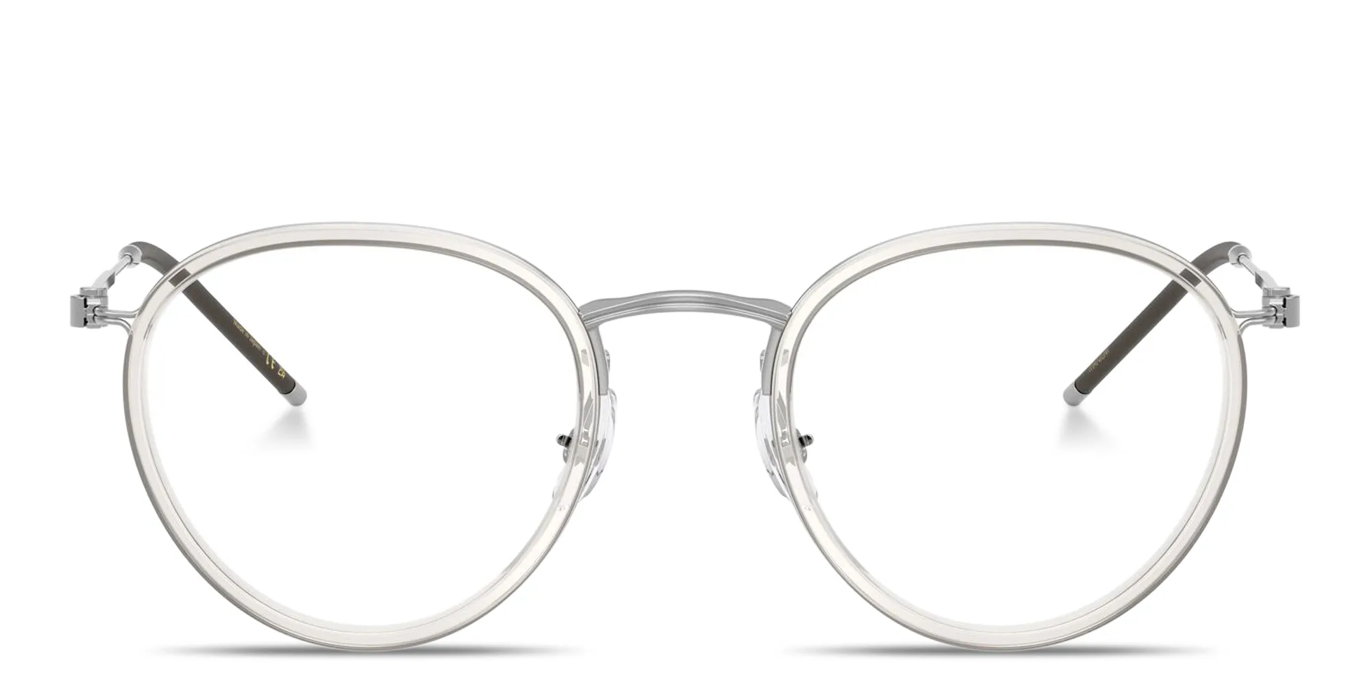 Shop OLIVER PEOPLES TK-11 Unisex Panthos Eyeglasses in Silver online.