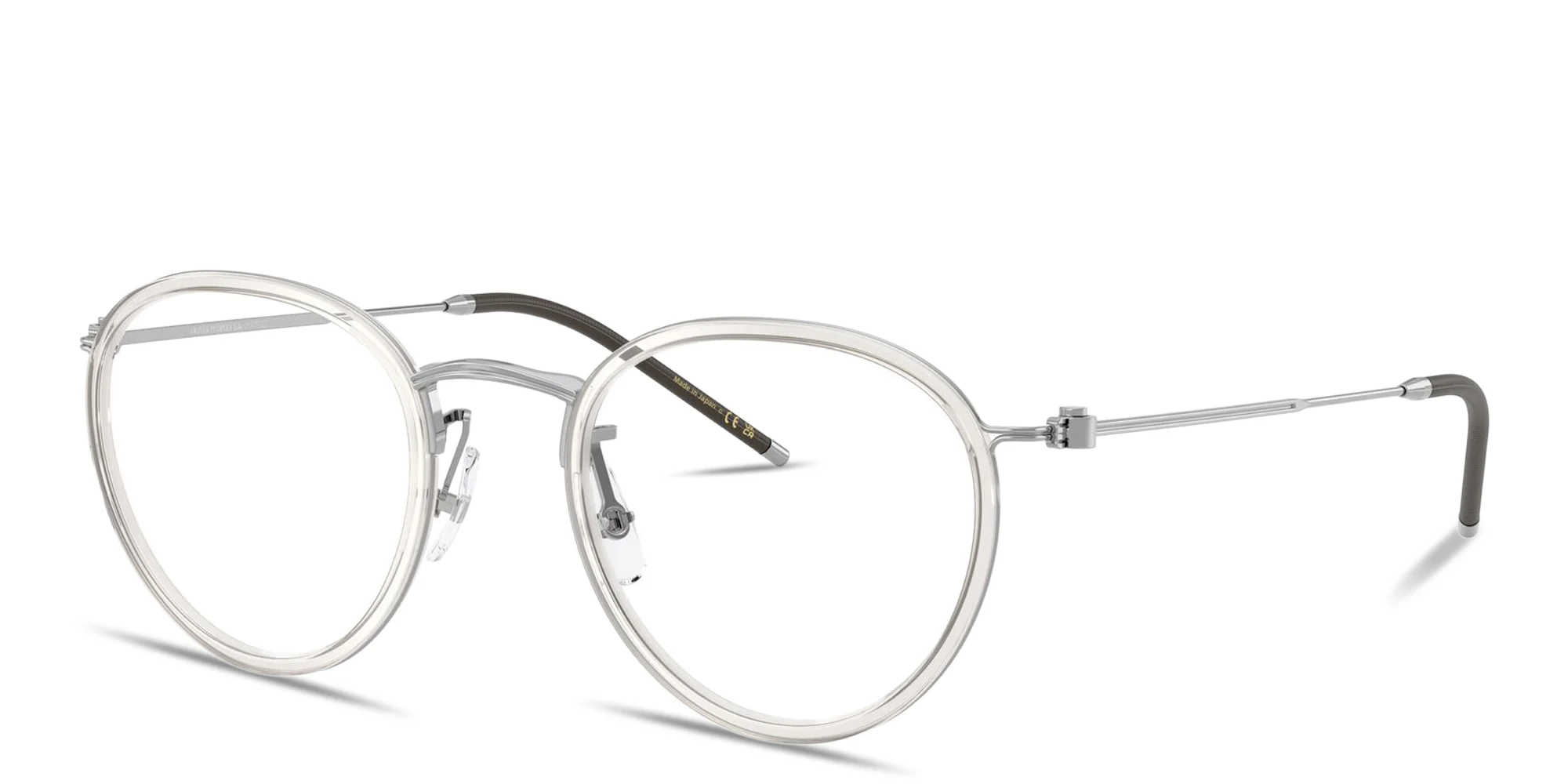 Shop OLIVER PEOPLES TK-11 Unisex Panthos Eyeglasses in Silver online.