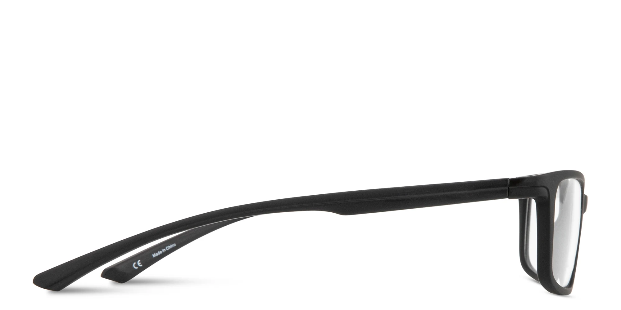 Shop SPIN ON8 Wide Rectangle Eyeglasses in Black online.