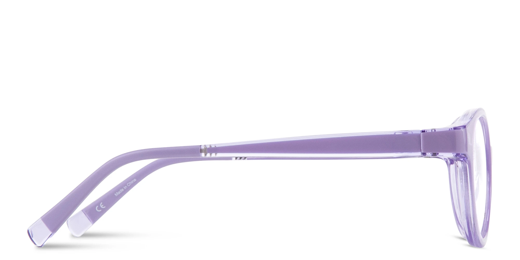 Shop SPIN ON8 Kids Panthos Eyeglasses in Transparent Purple online.