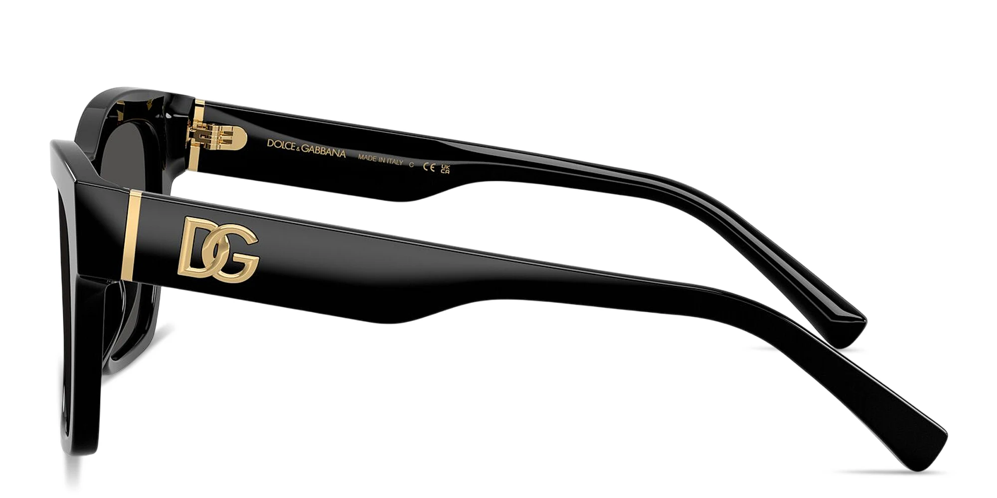 Shop Dolce & Gabbana DG Square Sunglasses in Black online.