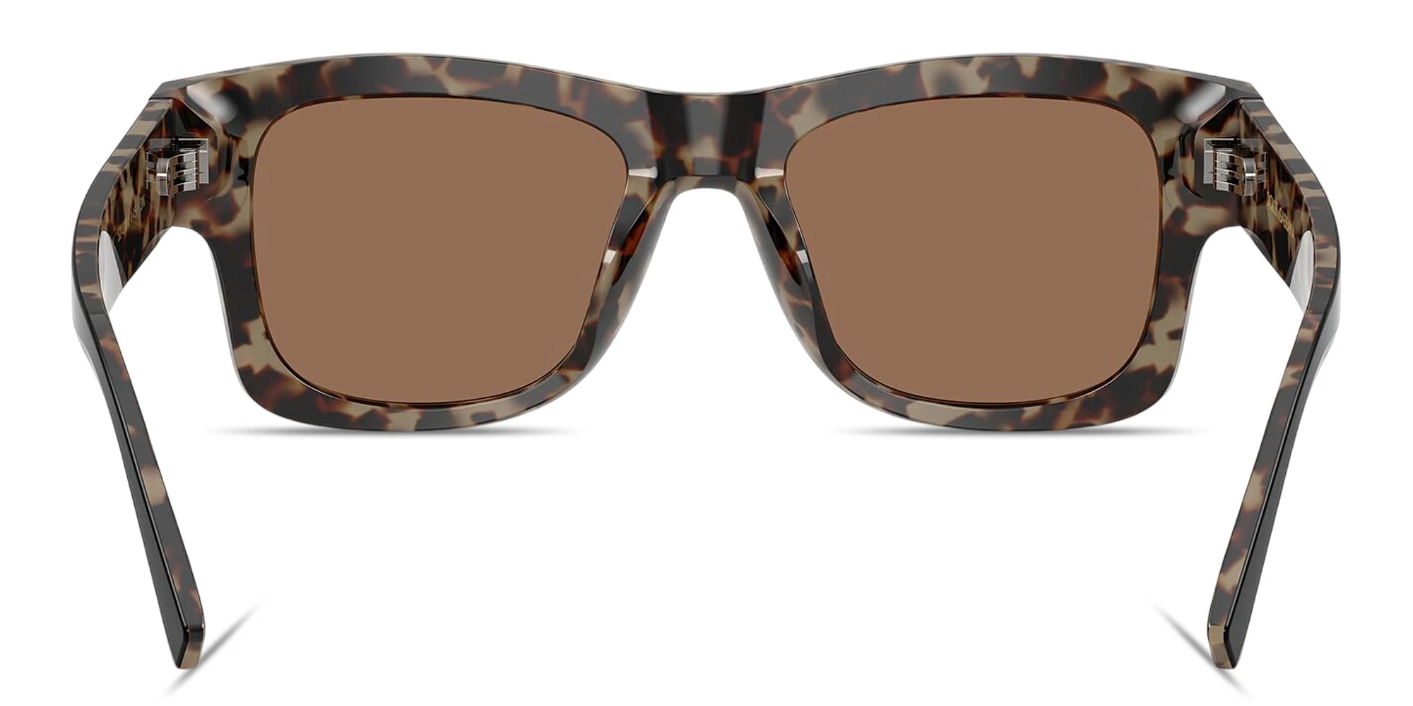 Shop Dolce & Gabbana Logo Signature Square Sunglasses in Black On Red Havana online.