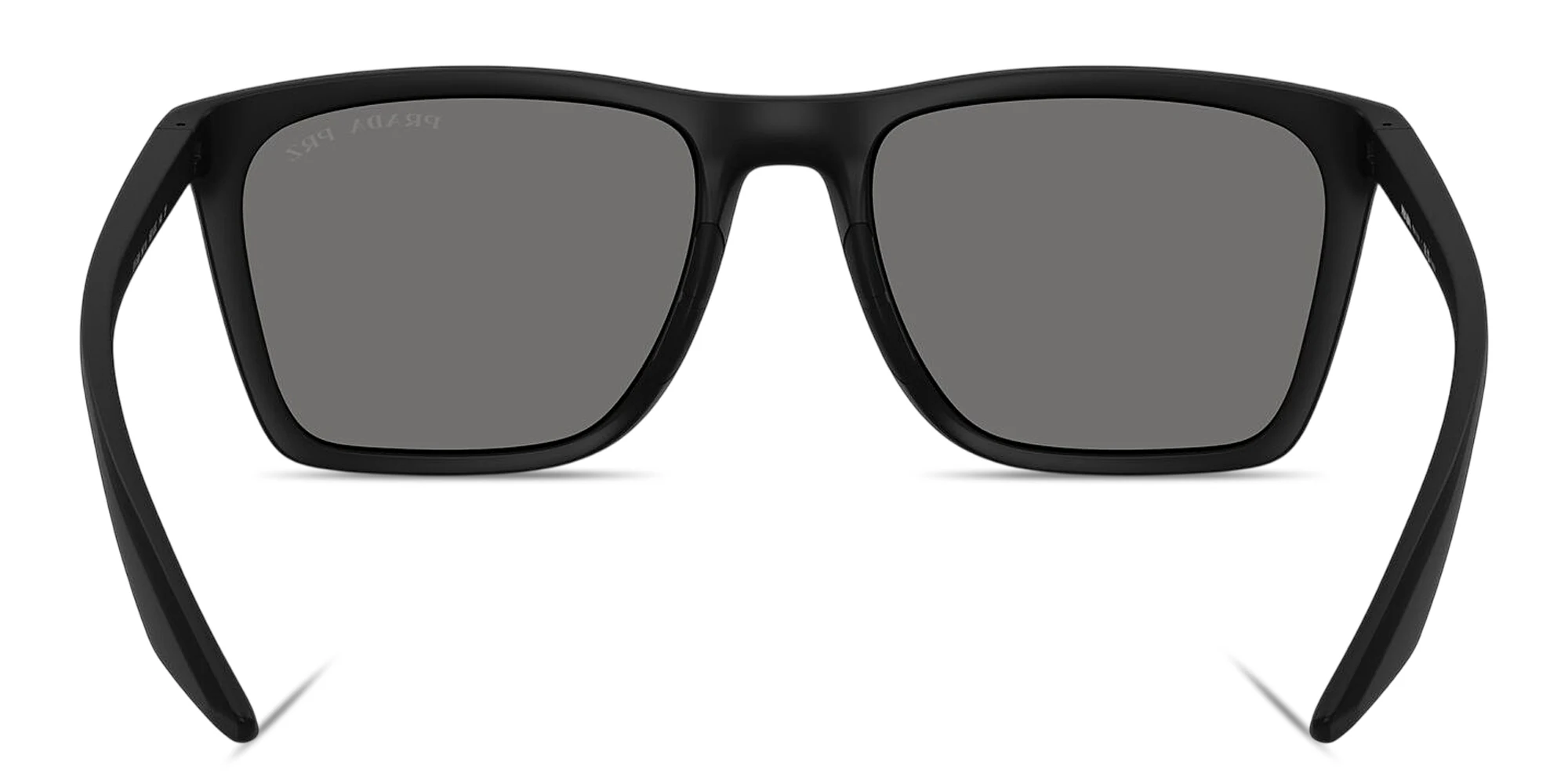Shop Prada Linea Rossa Logo Signature Pillow Sunglasses in Matte Black online.