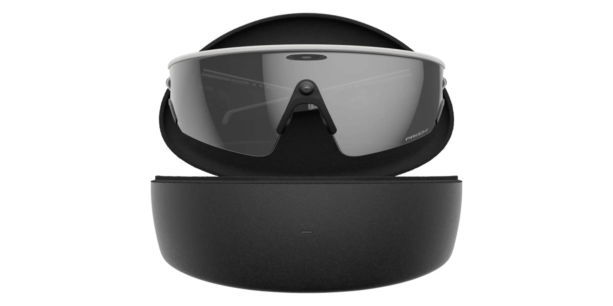 Shop Oakley Meta Vanguard Unisex Half-Rim Rectangle Sunglasses in White online.