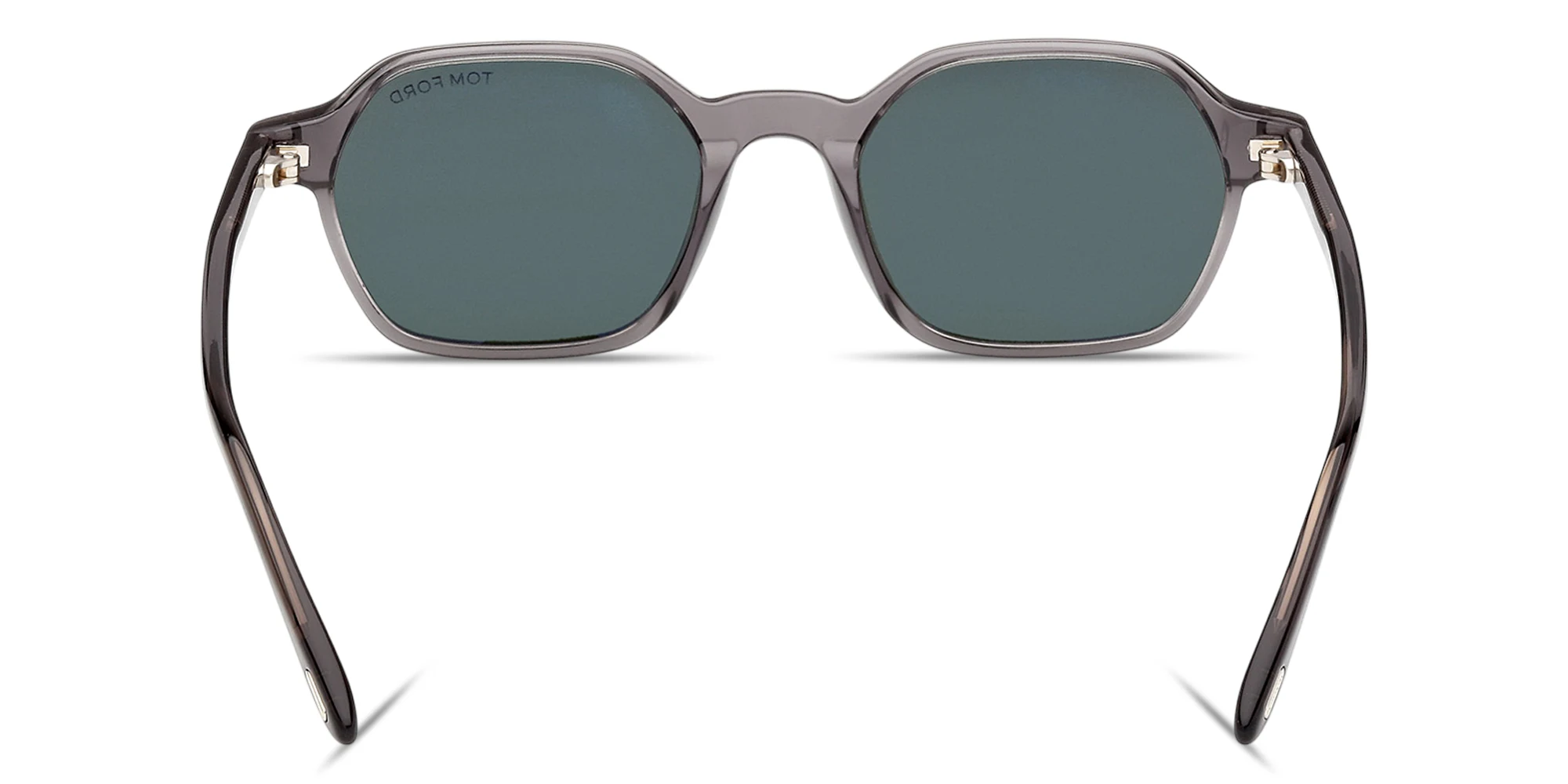 Shop TOM FORD Joey Irregular Sunglasses in Transparent Grey online.