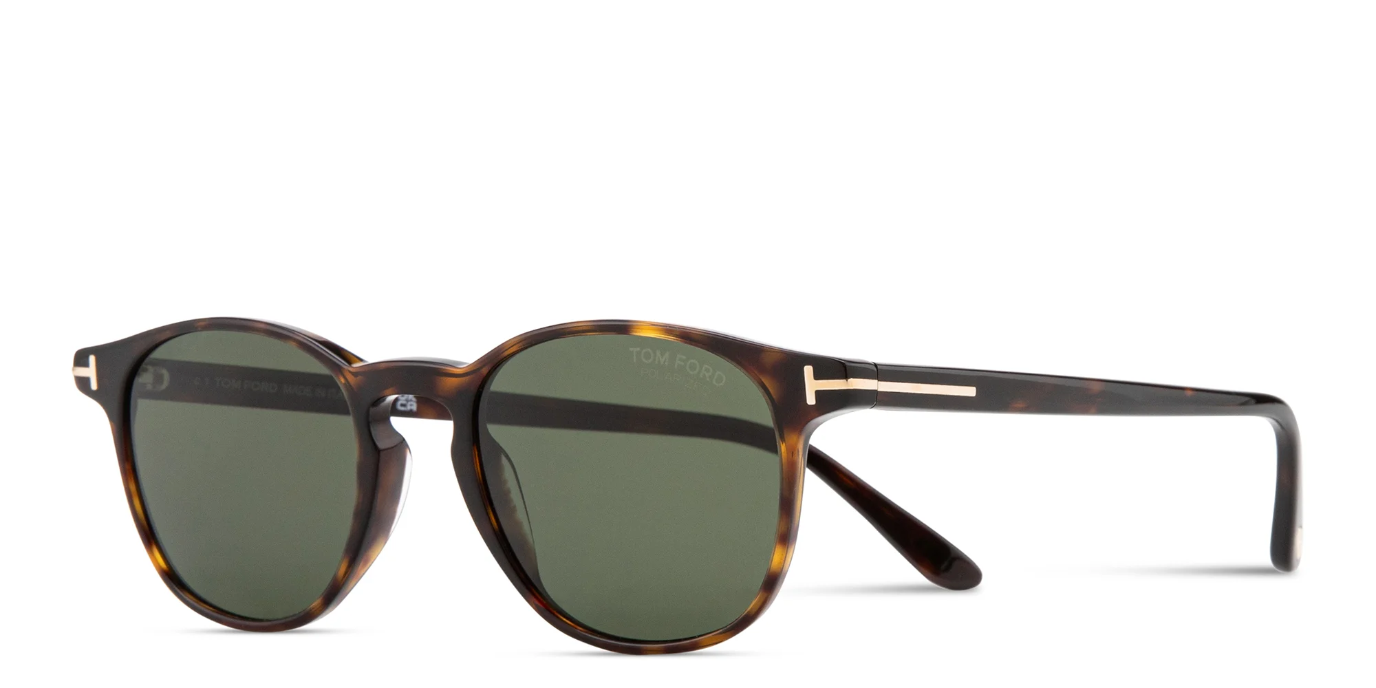 Shop TOM FORD Holt Round Sunglasses in Havana online.